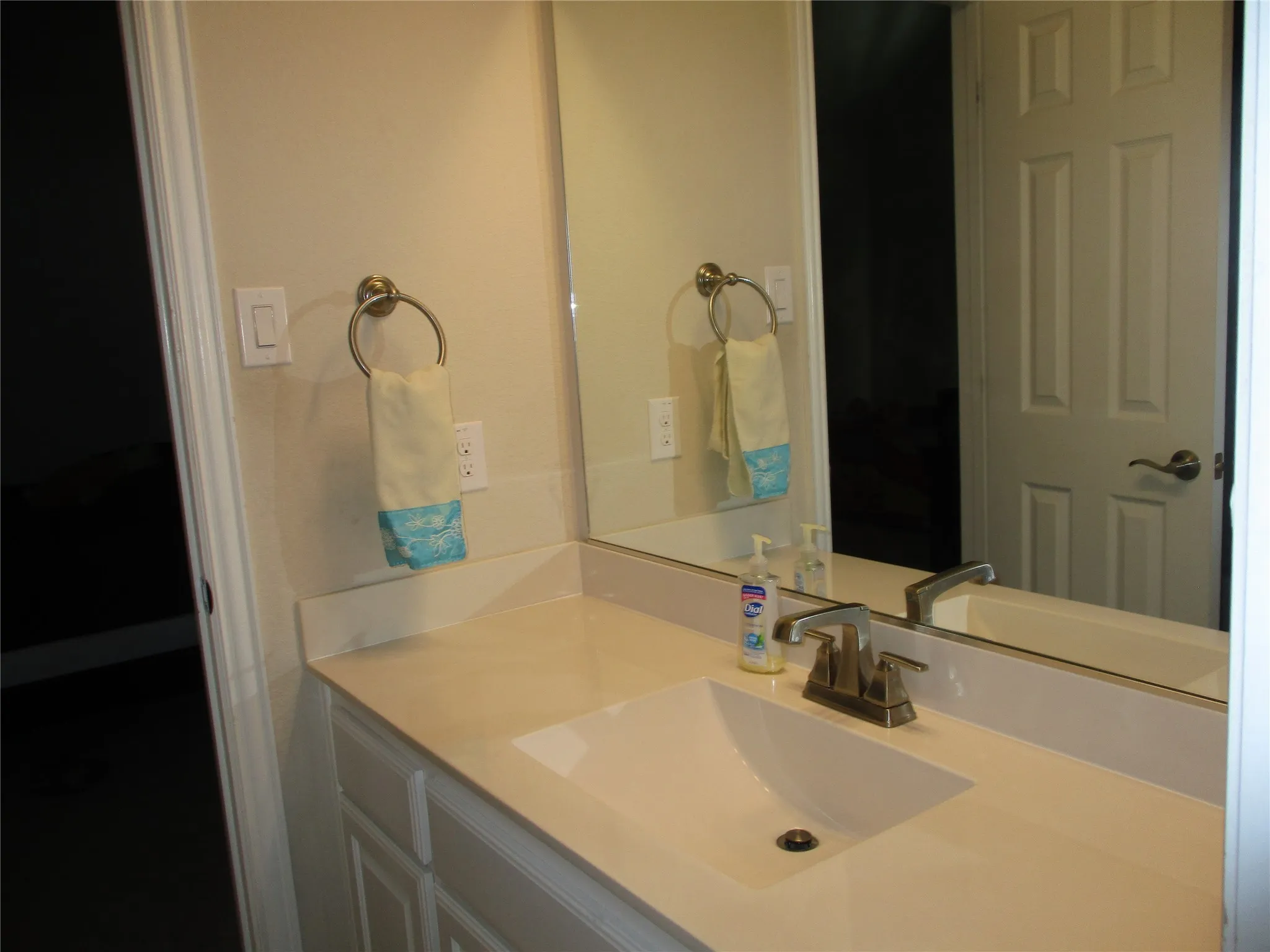 Bathroom featuring vanity