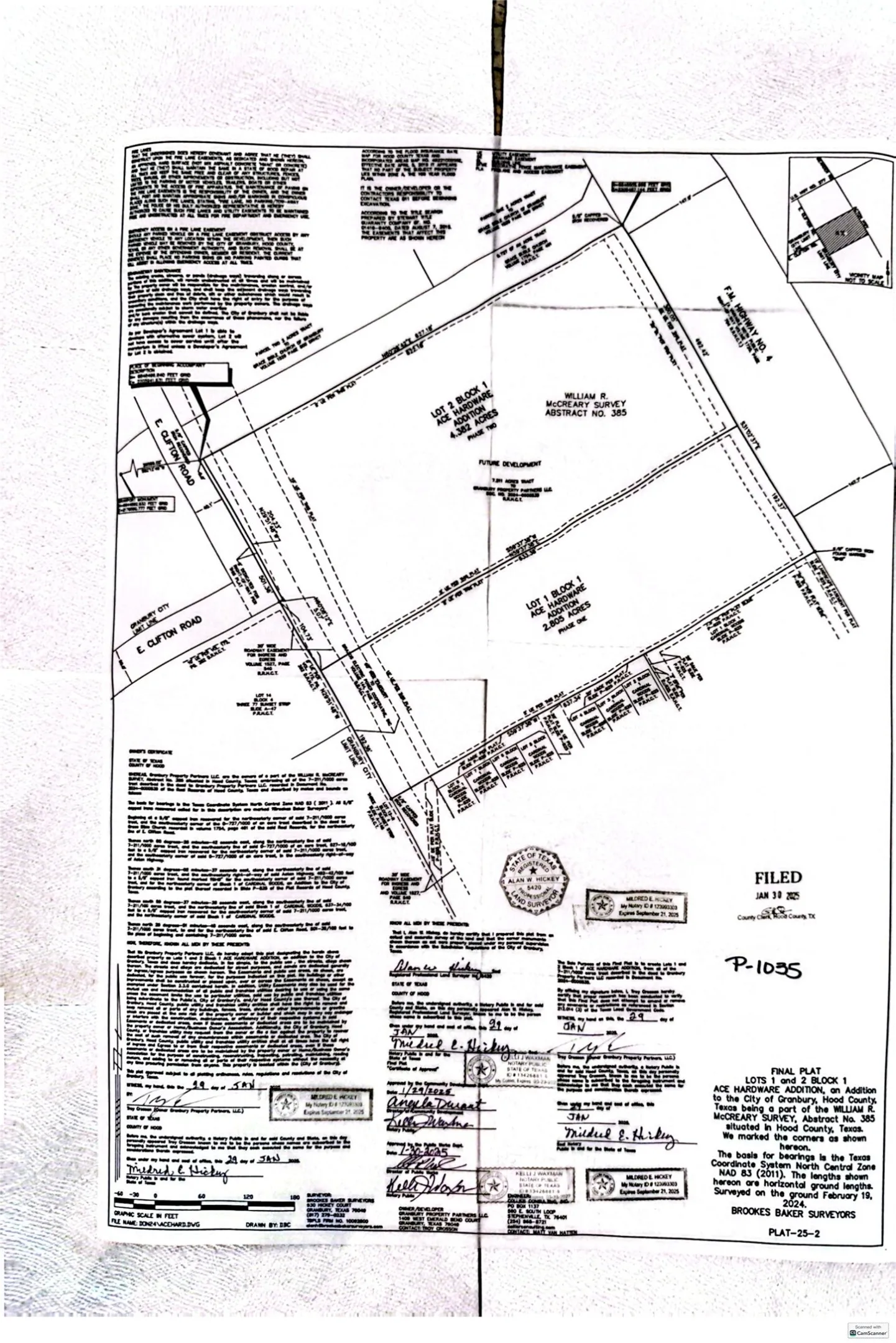 Lot 2 on survey is what for sale