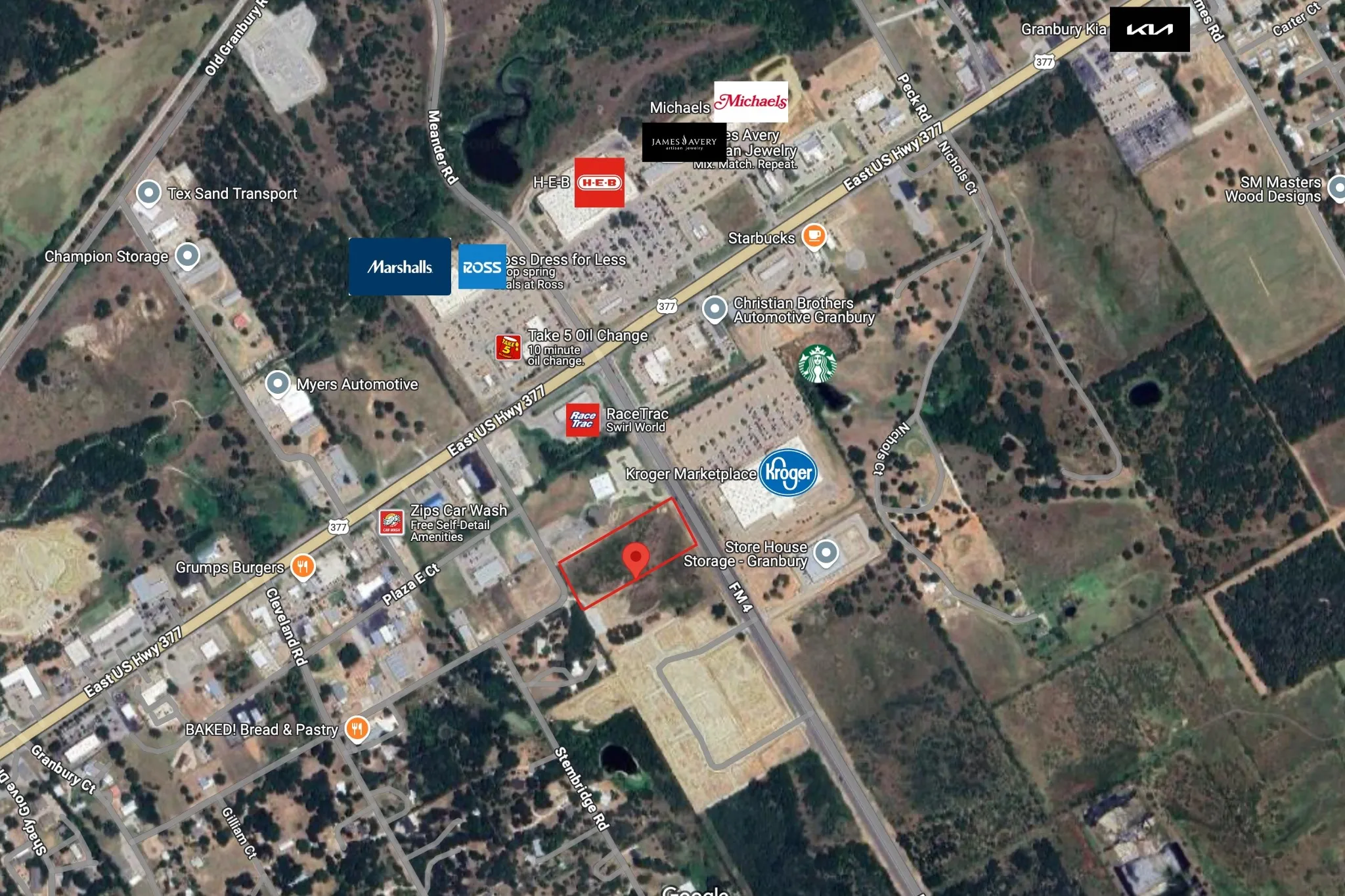 Drone / aerial view with High end businesses in next door
