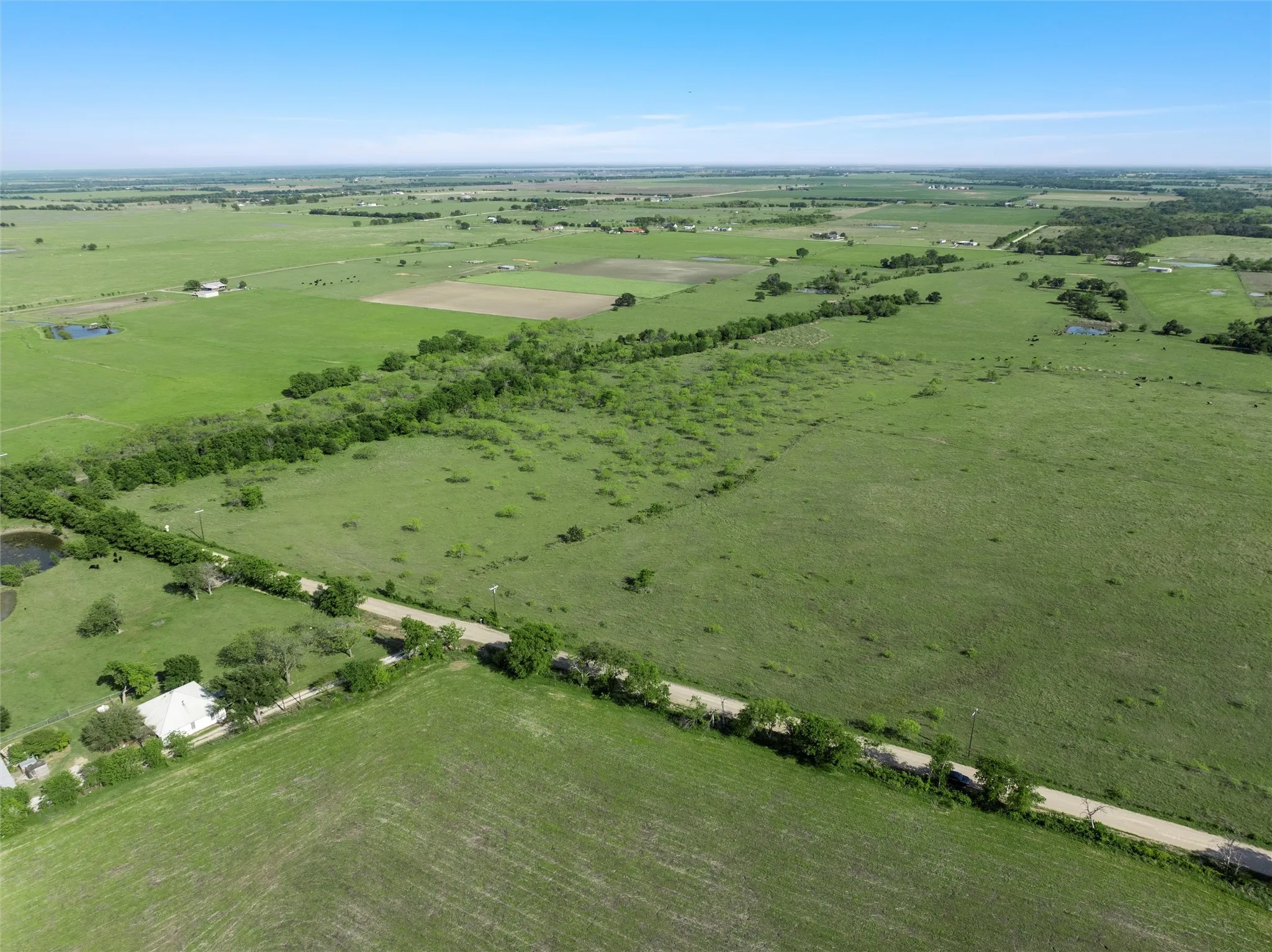 Drone / aerial view with a rural view