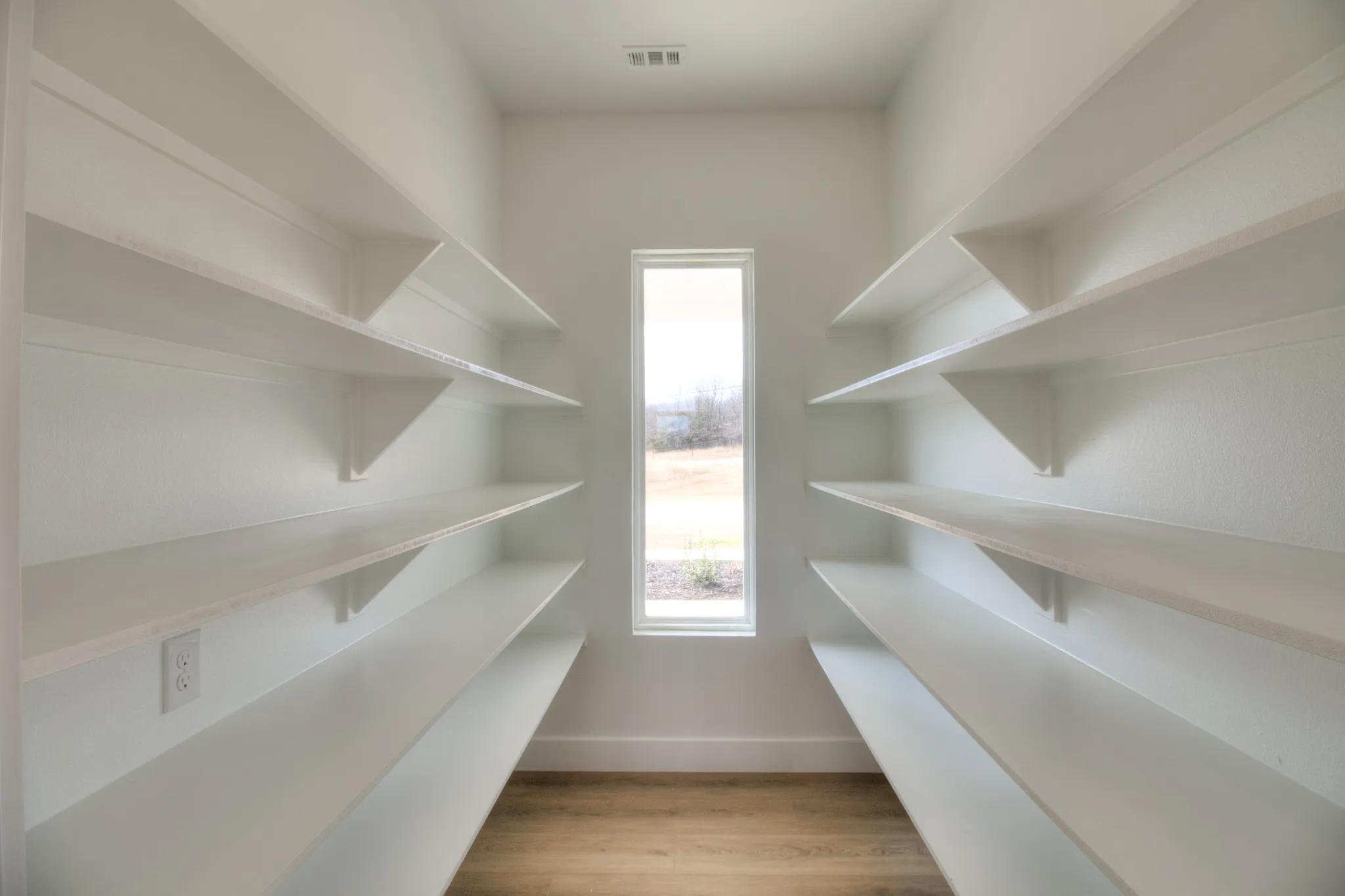 Large pantry with shelving