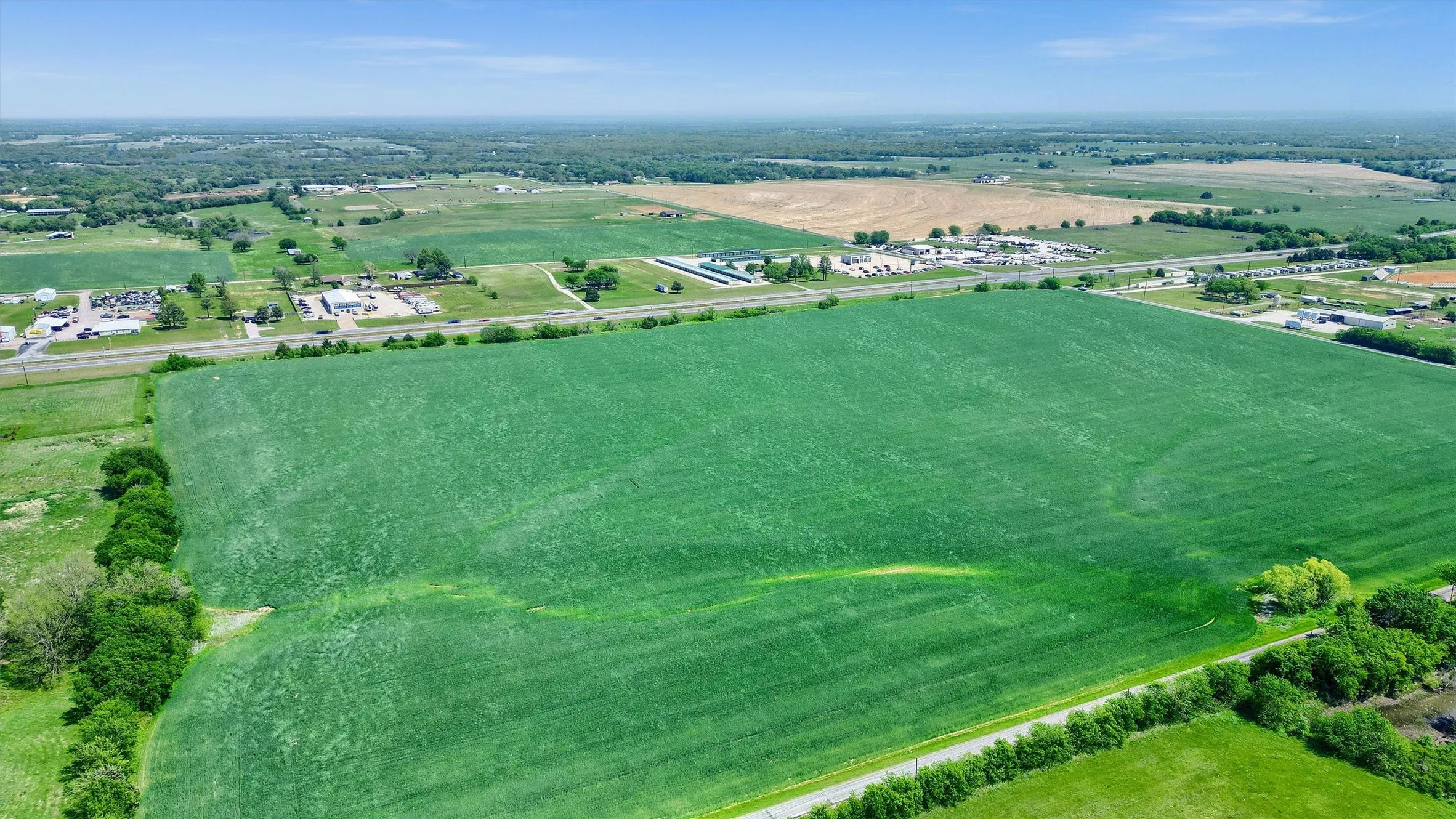Bird's eye view featuring a rural view