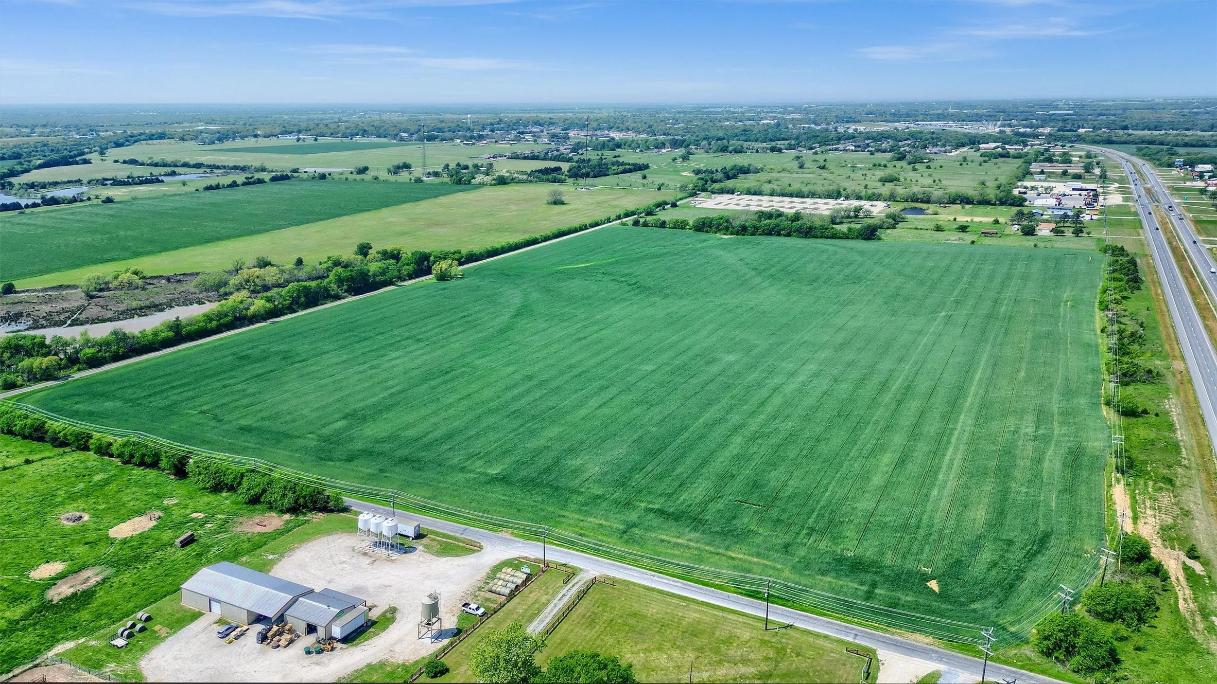 Drone / aerial view with a rural view
