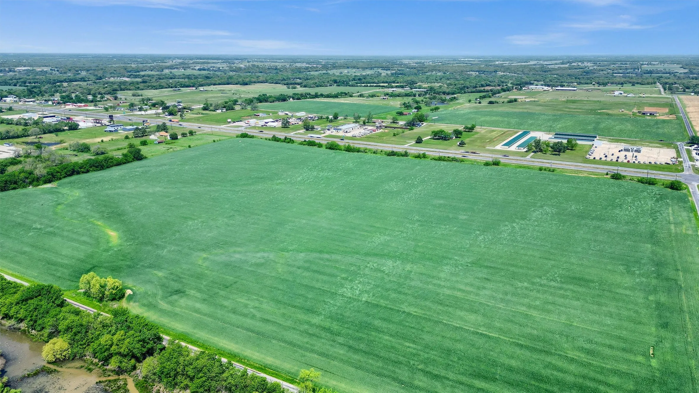 Bird's eye view featuring a rural view
