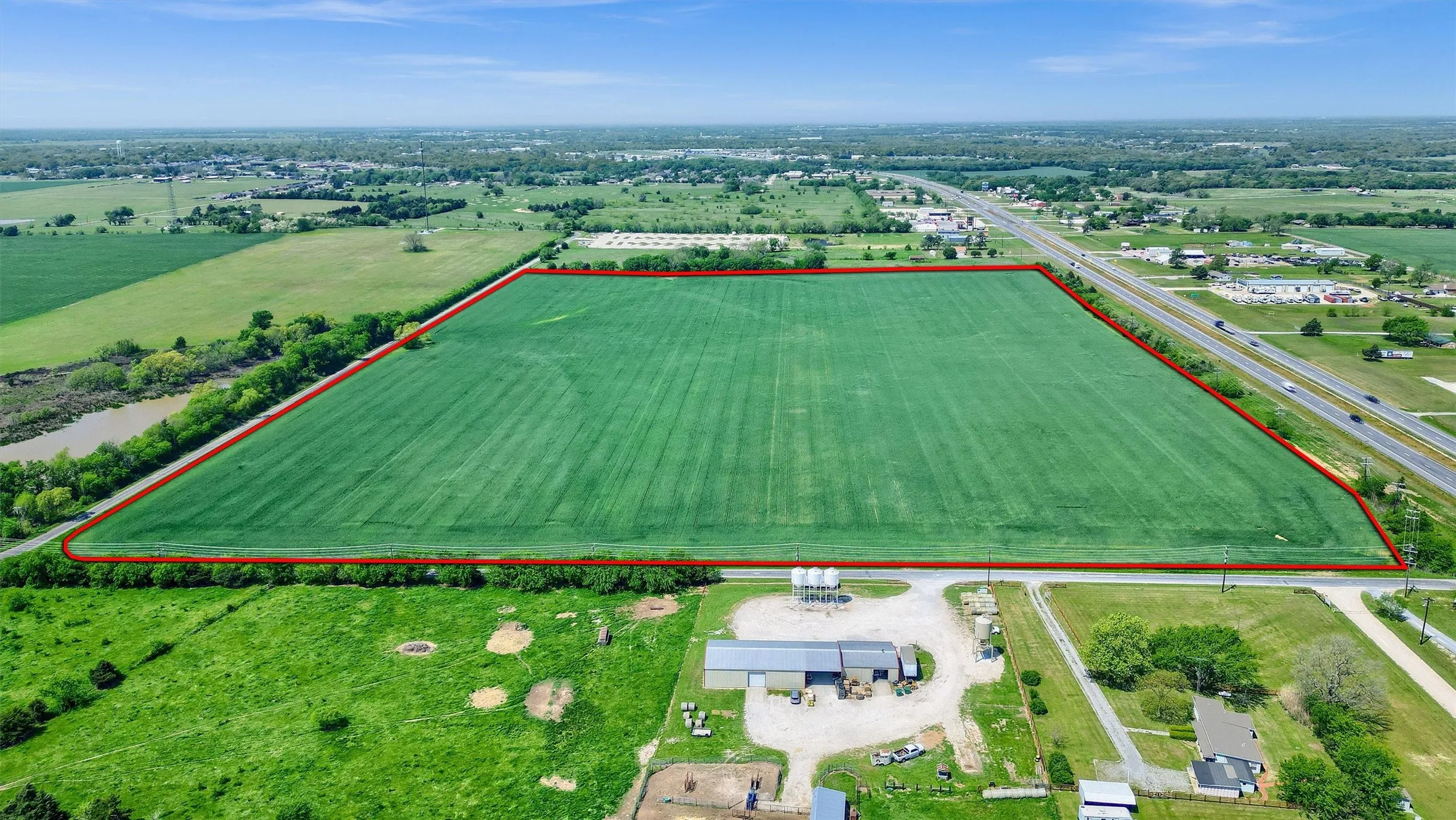 Bird's eye view featuring a rural view