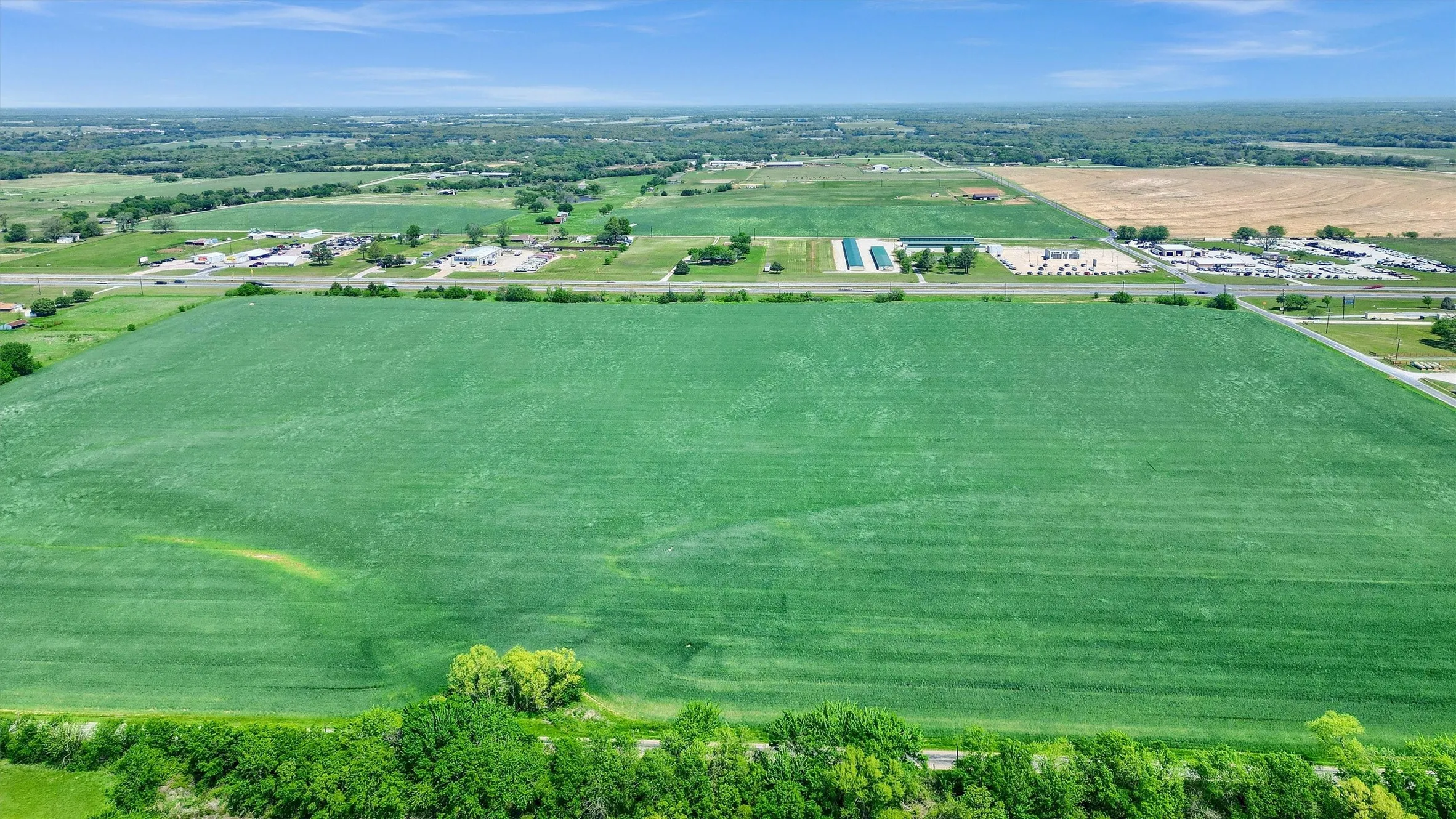 Bird's eye view with a rural view