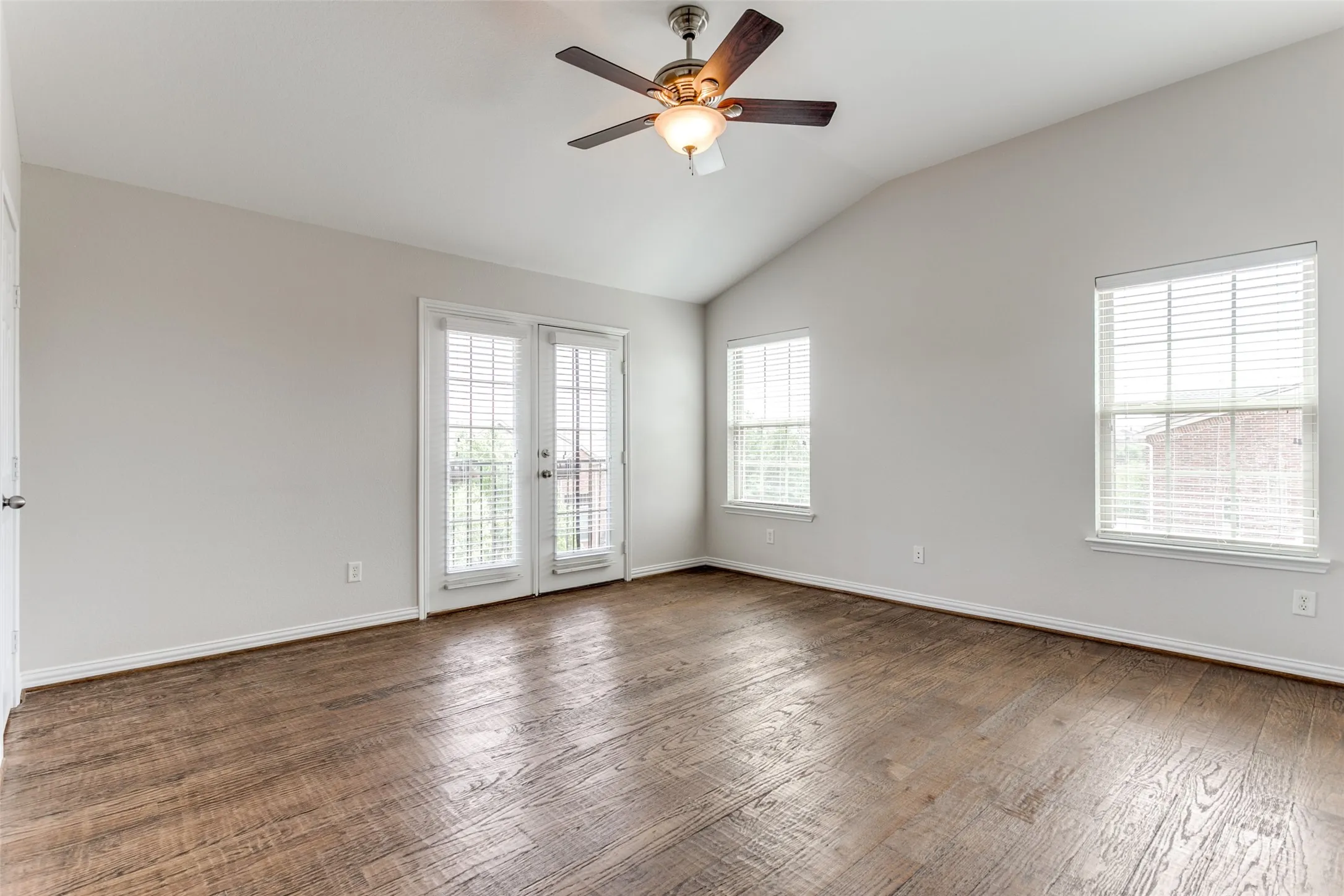 Primary bedroom is on the third level