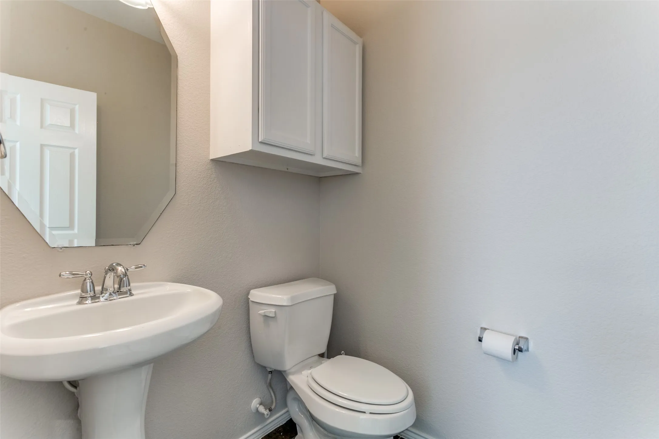 Half bathroom on the second level
