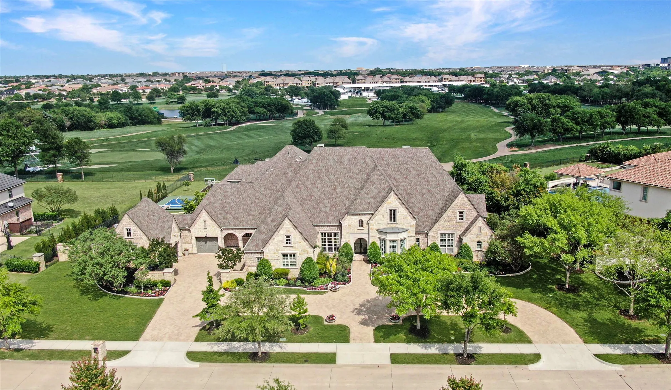 Cherish panoramic views of the TPC Craig Ranch Country Club that make this estate home one-of-a-kind! From sunrise to sunset, the grandeur of the championship golf course offers an ever-changing masterpiece. Located on hole number 12, you'll savor the beauty of the wide-open landscape.
