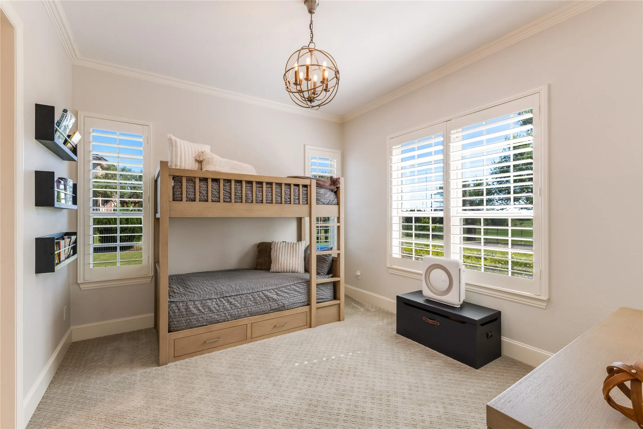 Bedroom 3, ensuite bath to the left. All seondary bedrooms have plush sculpted carpet & ample walk-in closets.