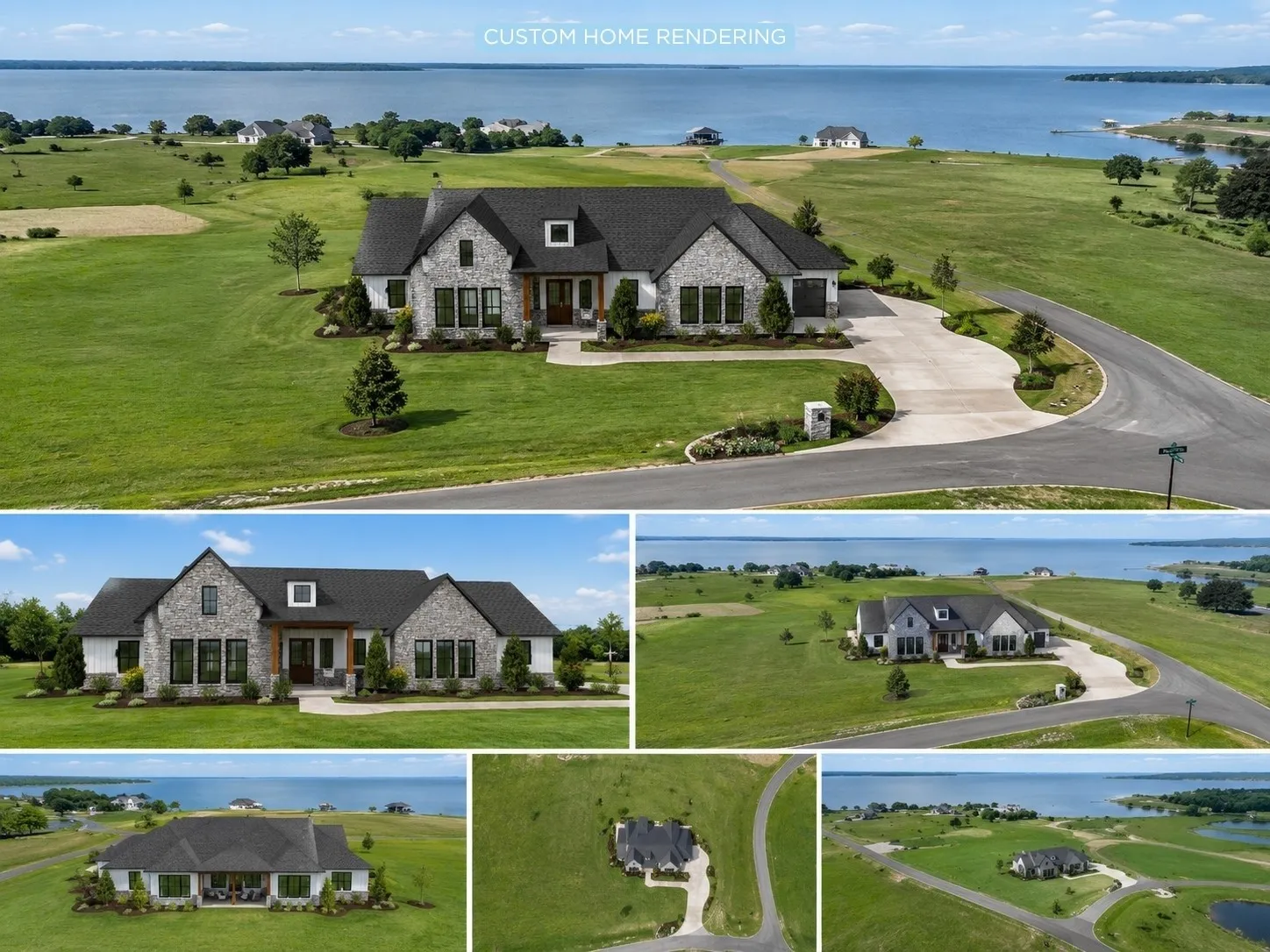 Custom home rendering