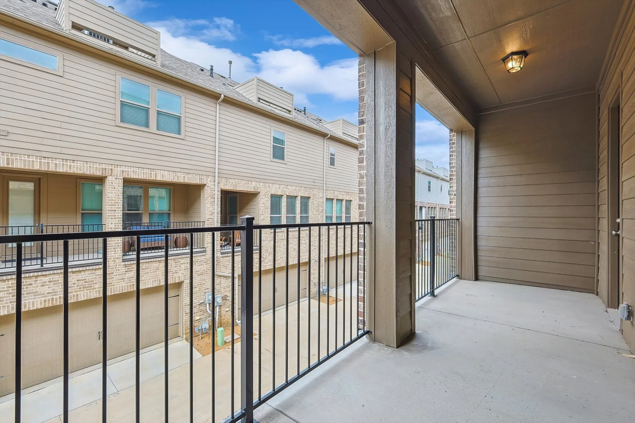 Balcony with a residential view