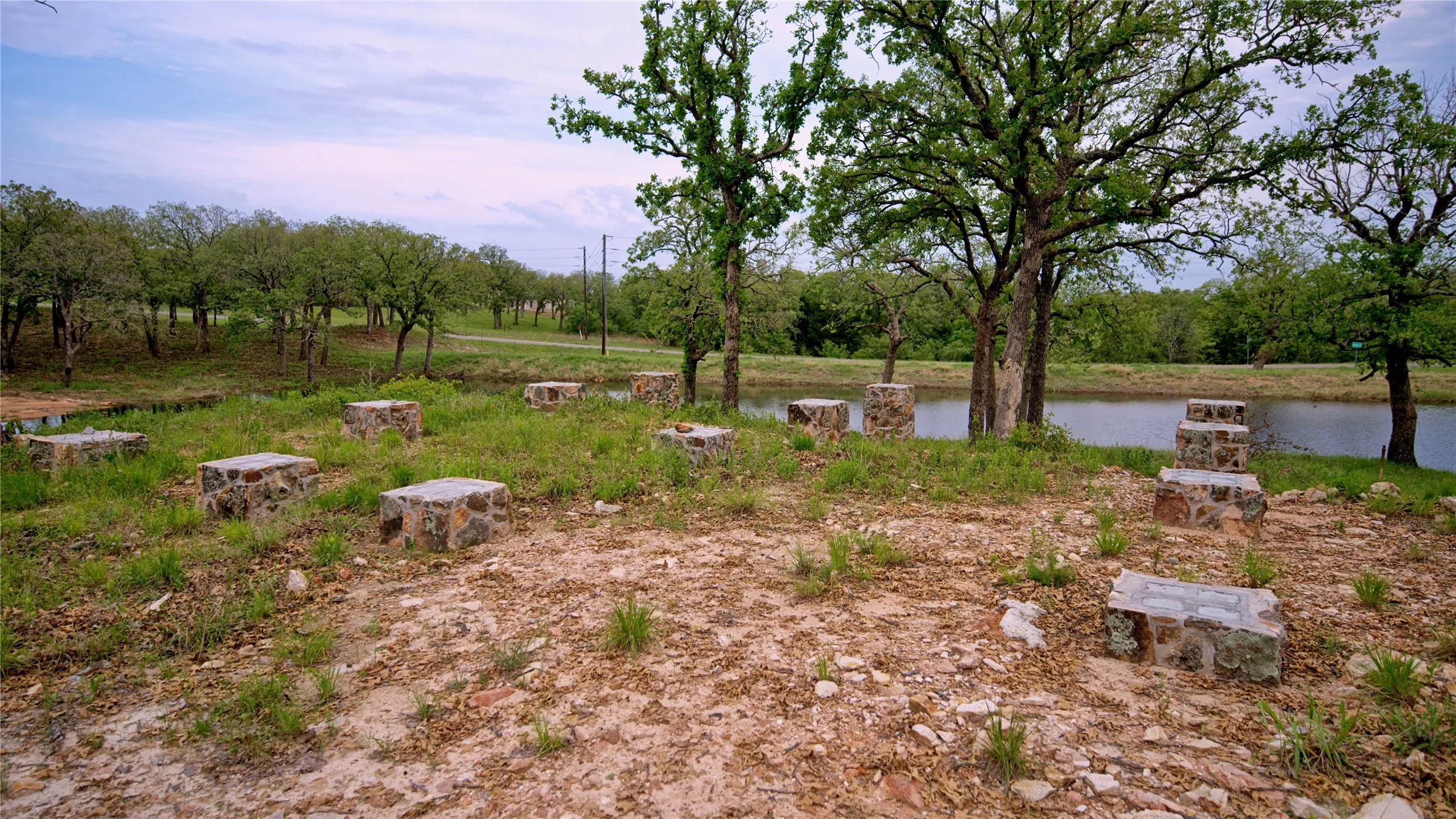 View of yard featuring a water view