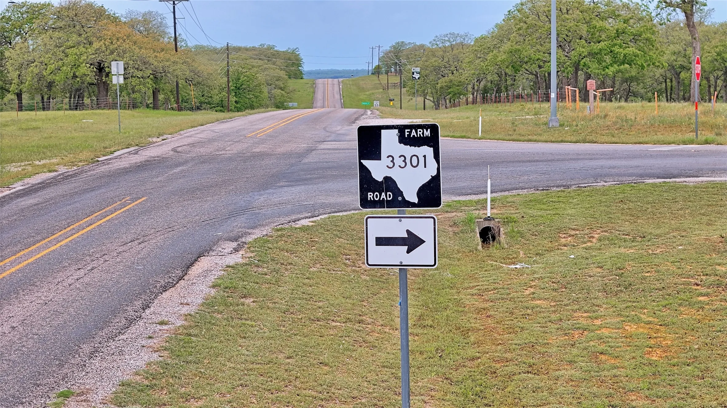 View of road with traffic signs
