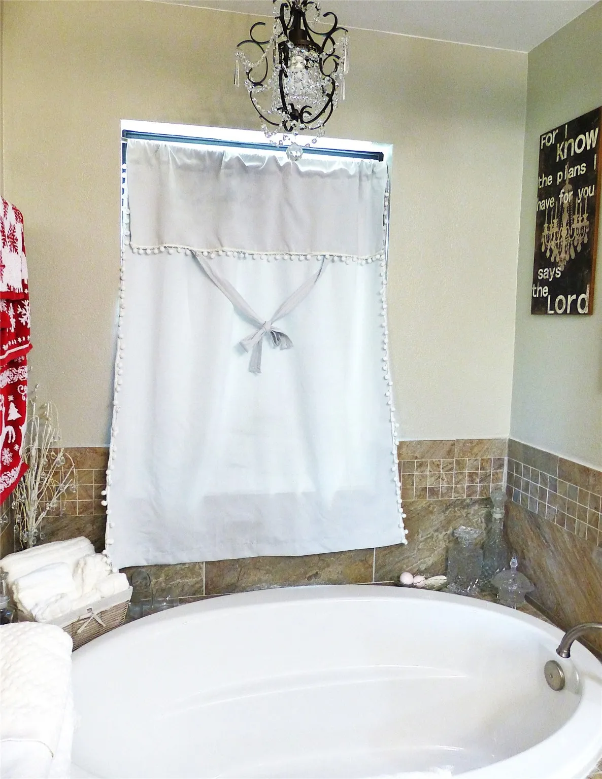 Bathroom with a garden tub