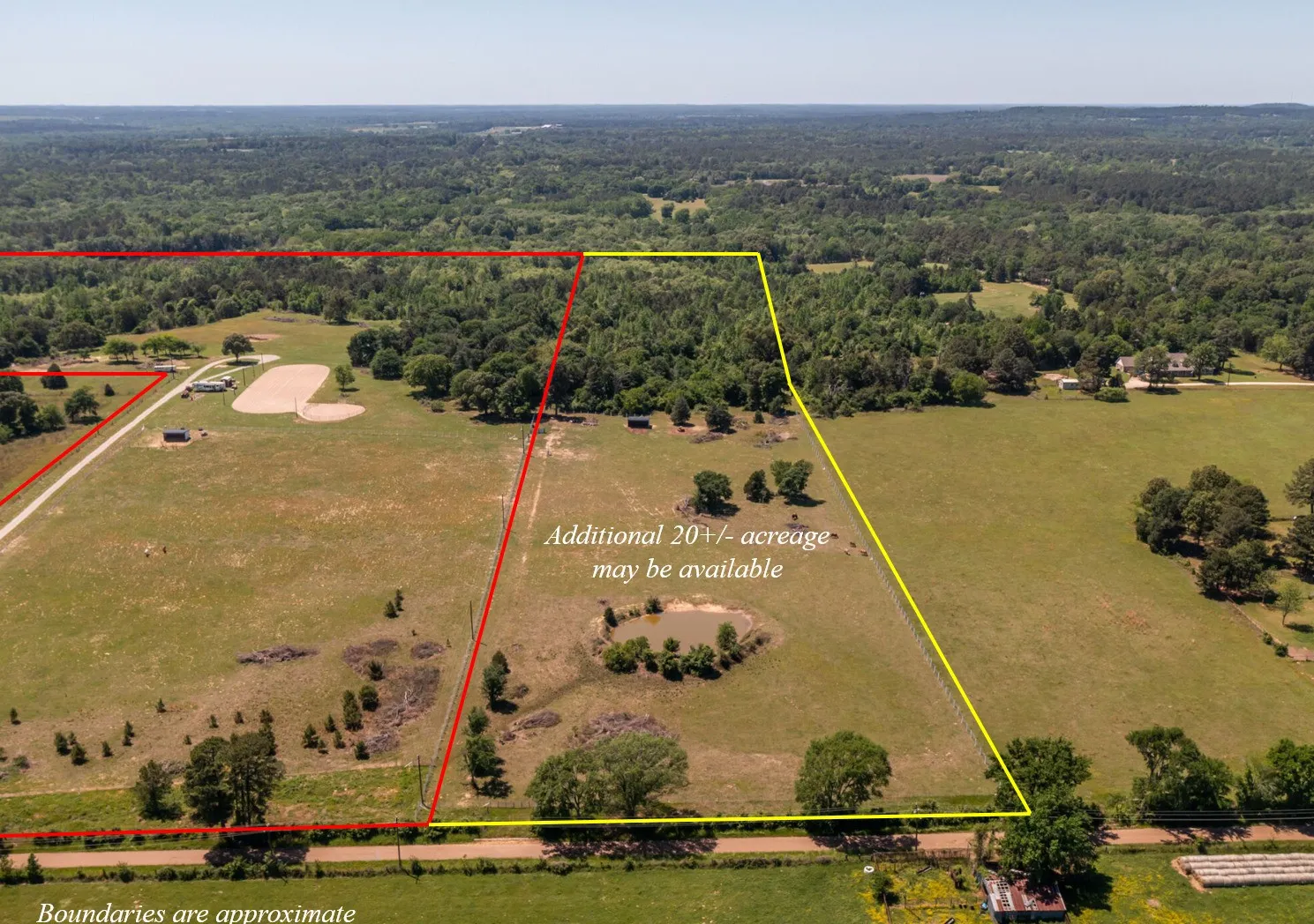 Additional acreage will also be listed.  Bird's eye view with a rural view and a forest view