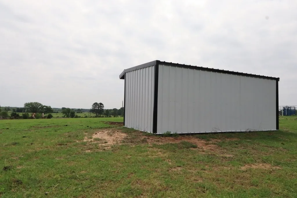 View of loafing shed