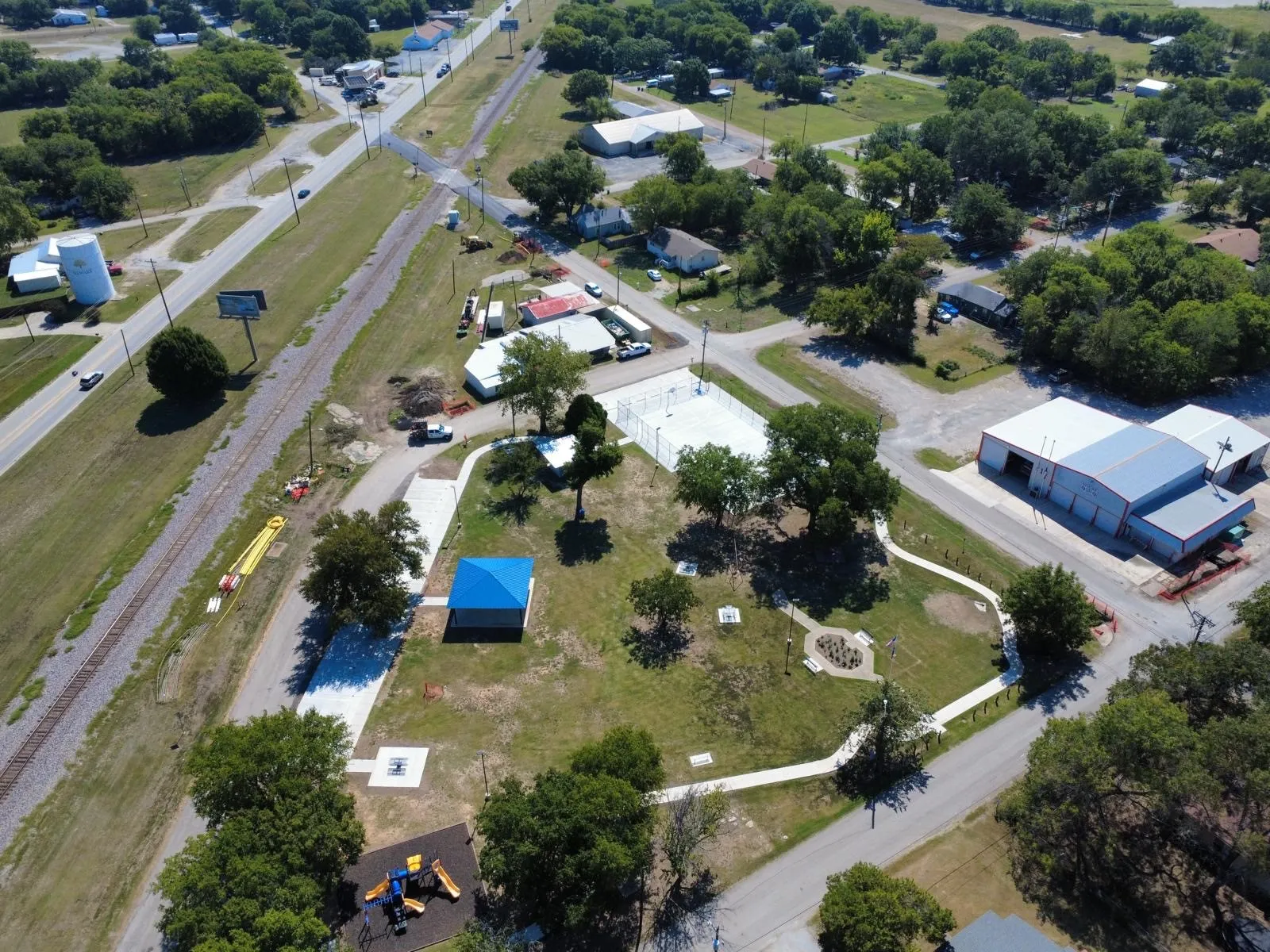 Aerial view of property's location