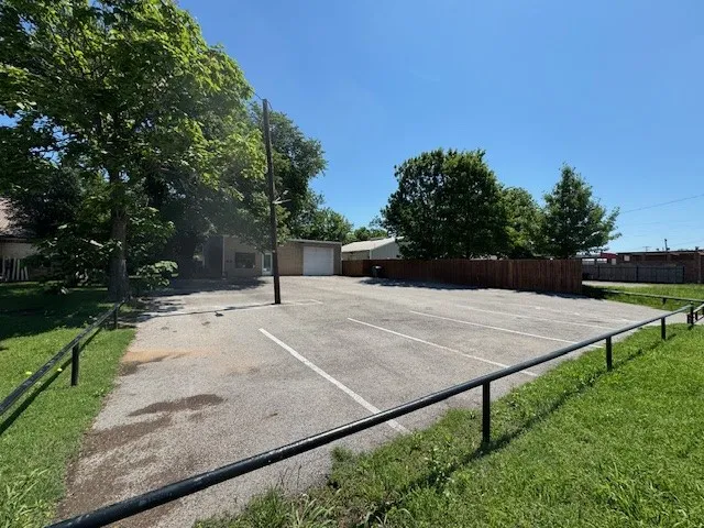 View of uncovered parking lot