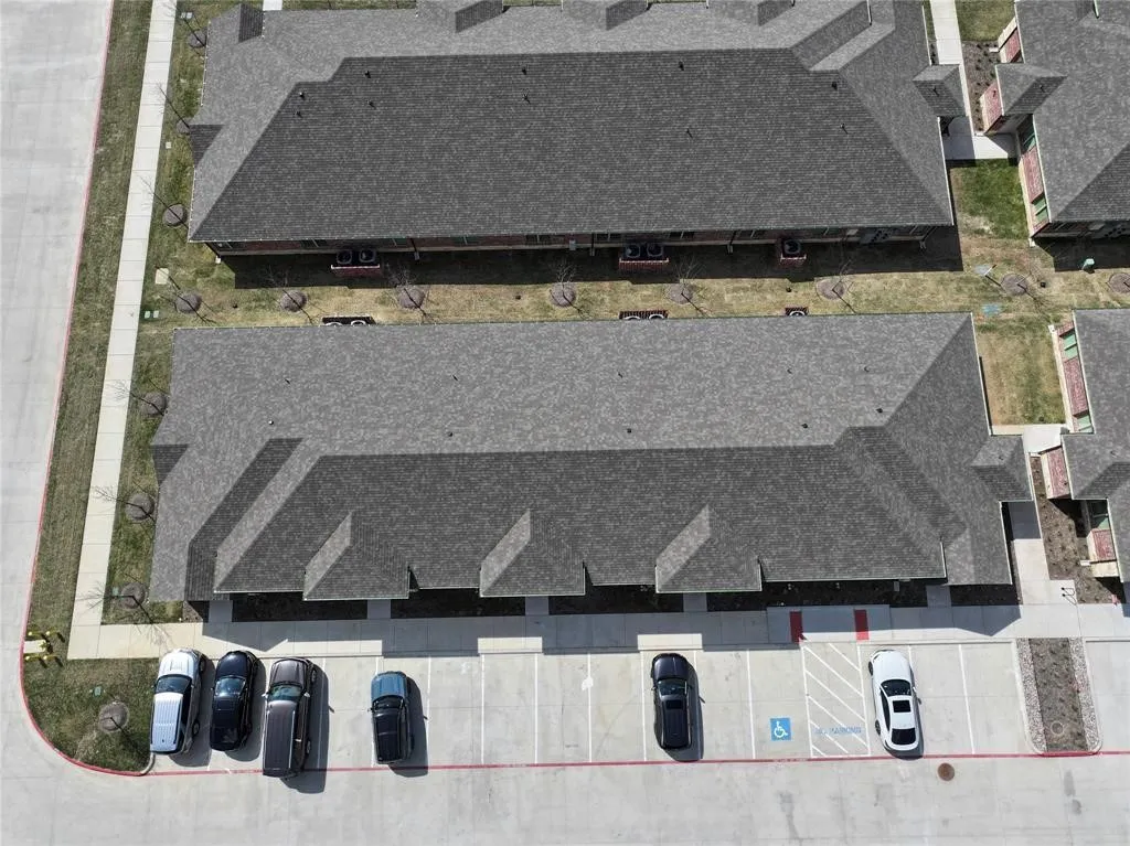 View from above of property