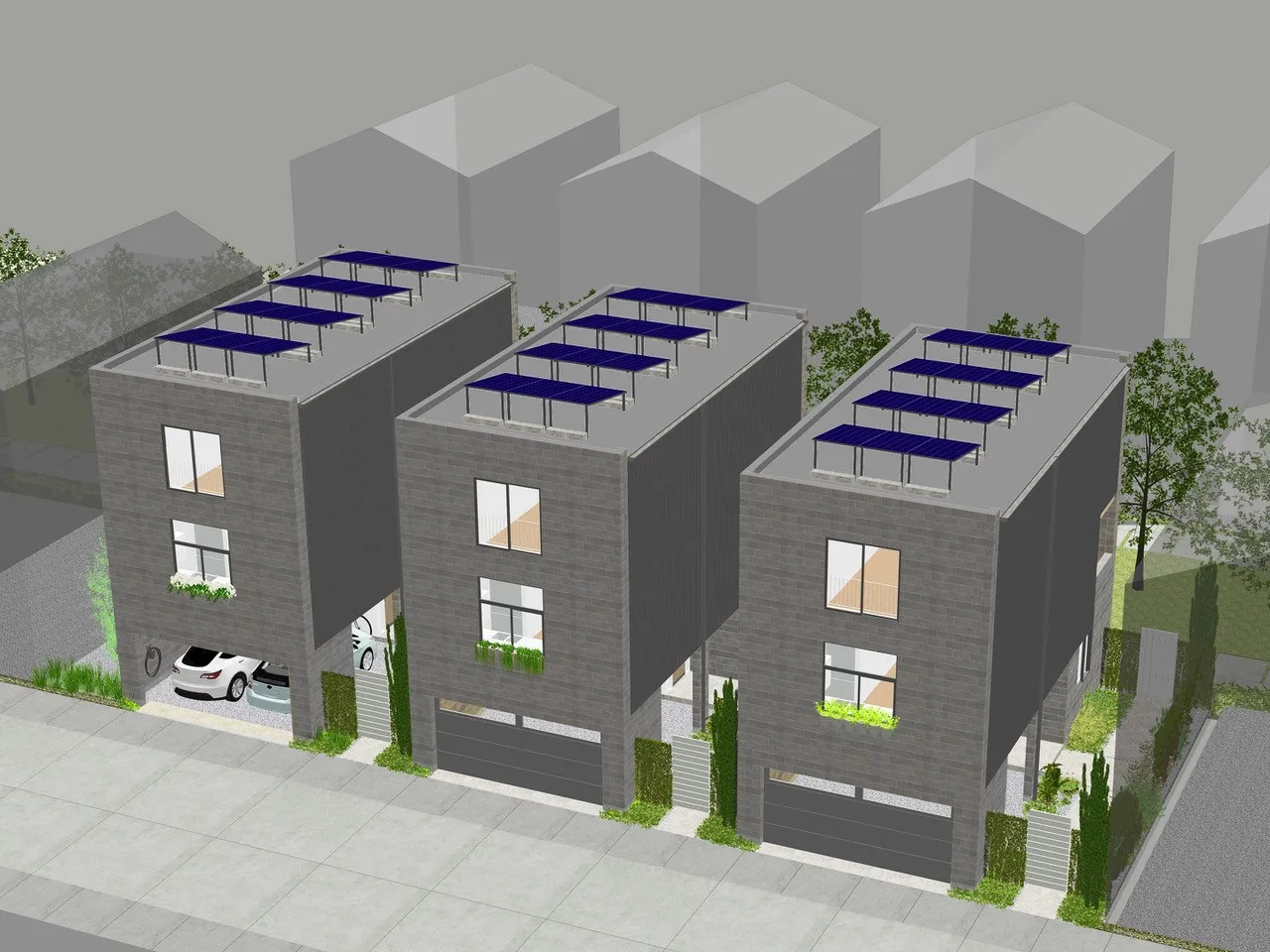 Another view of the concept home designed by architect Edward Baum.