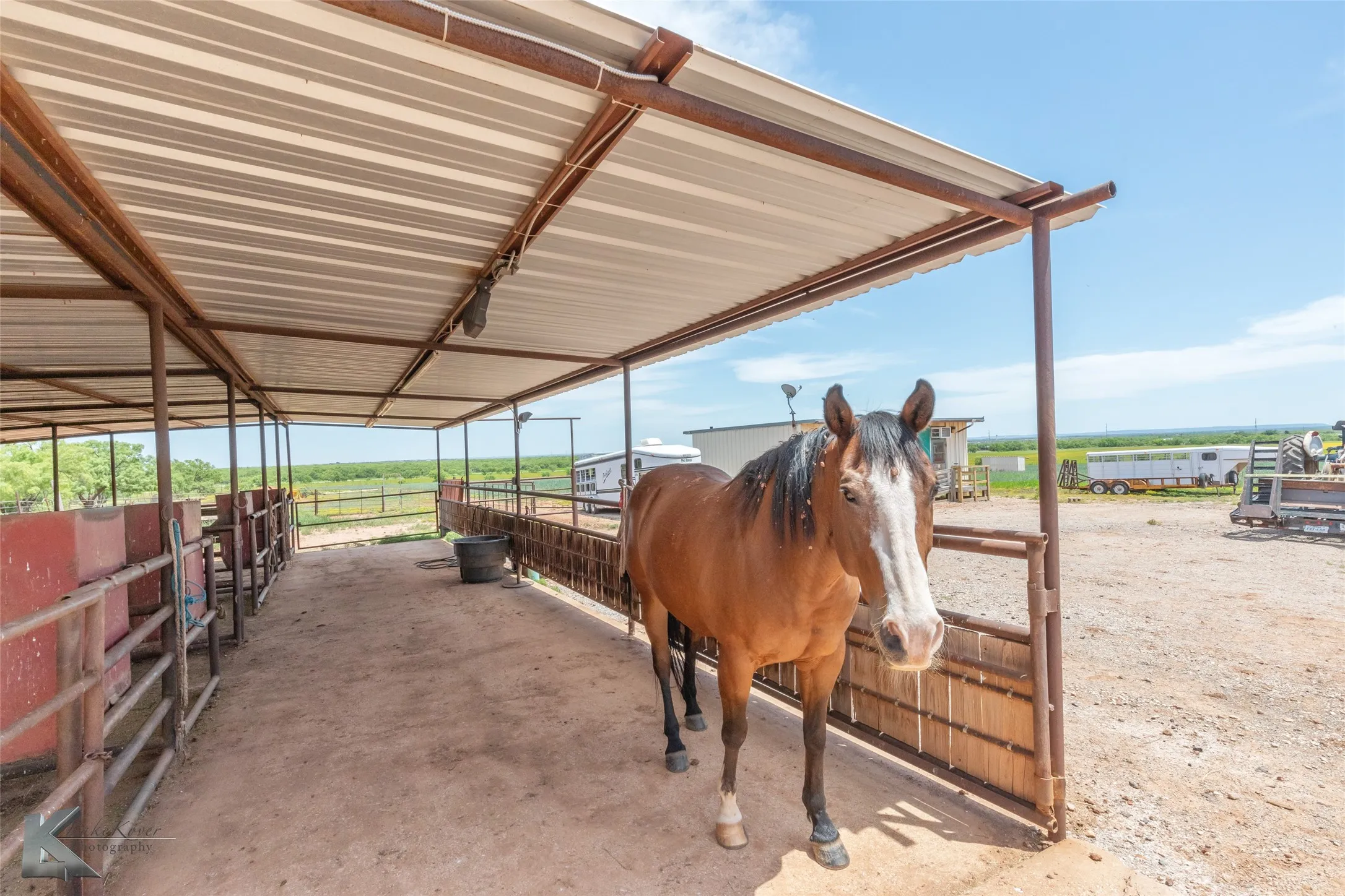 Covered Horse Area