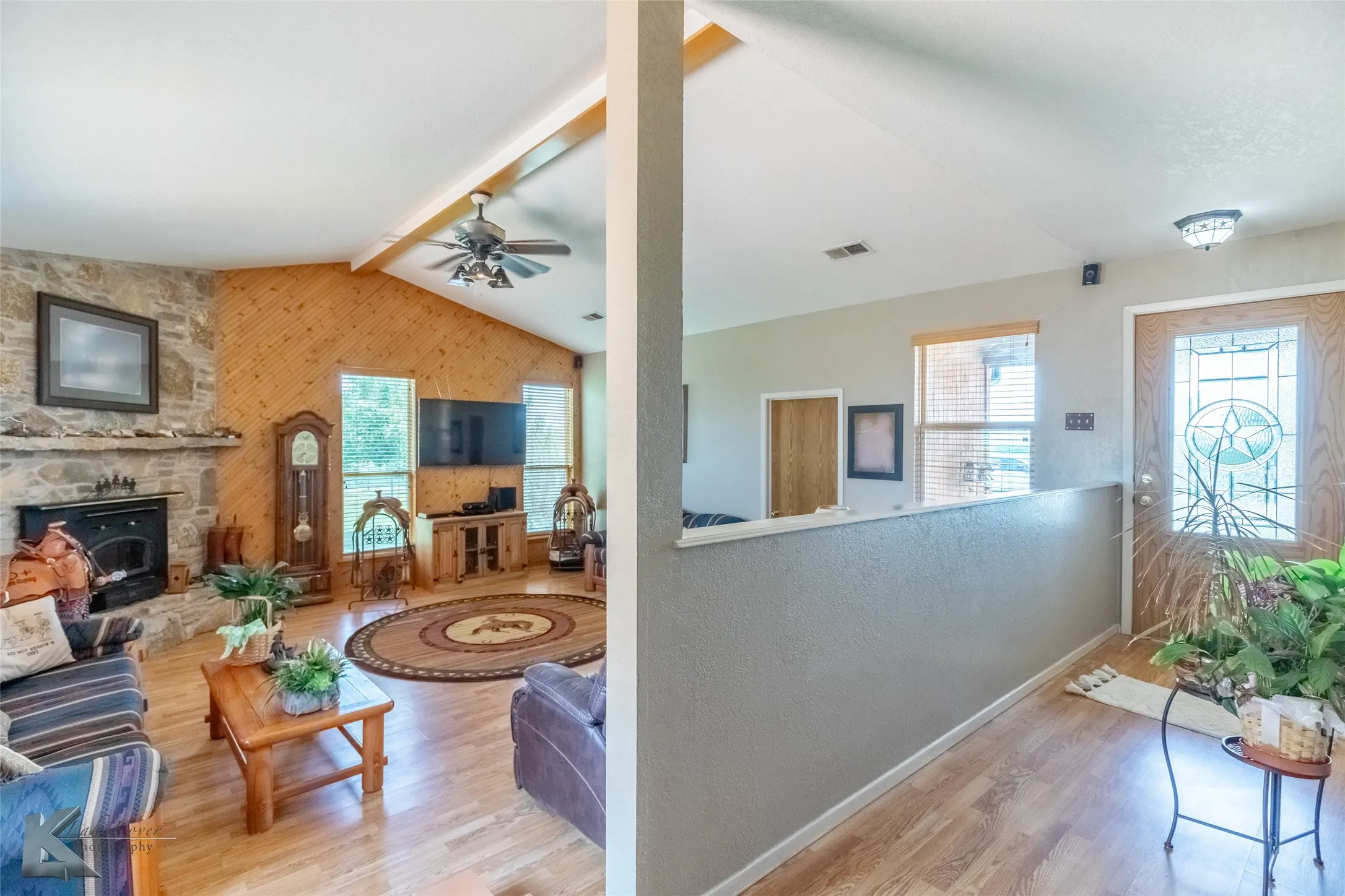 Front door entry/living room