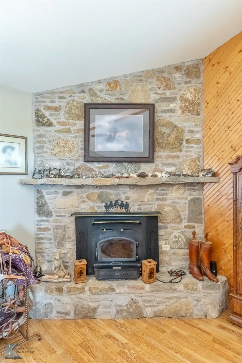 Rock Fireplace