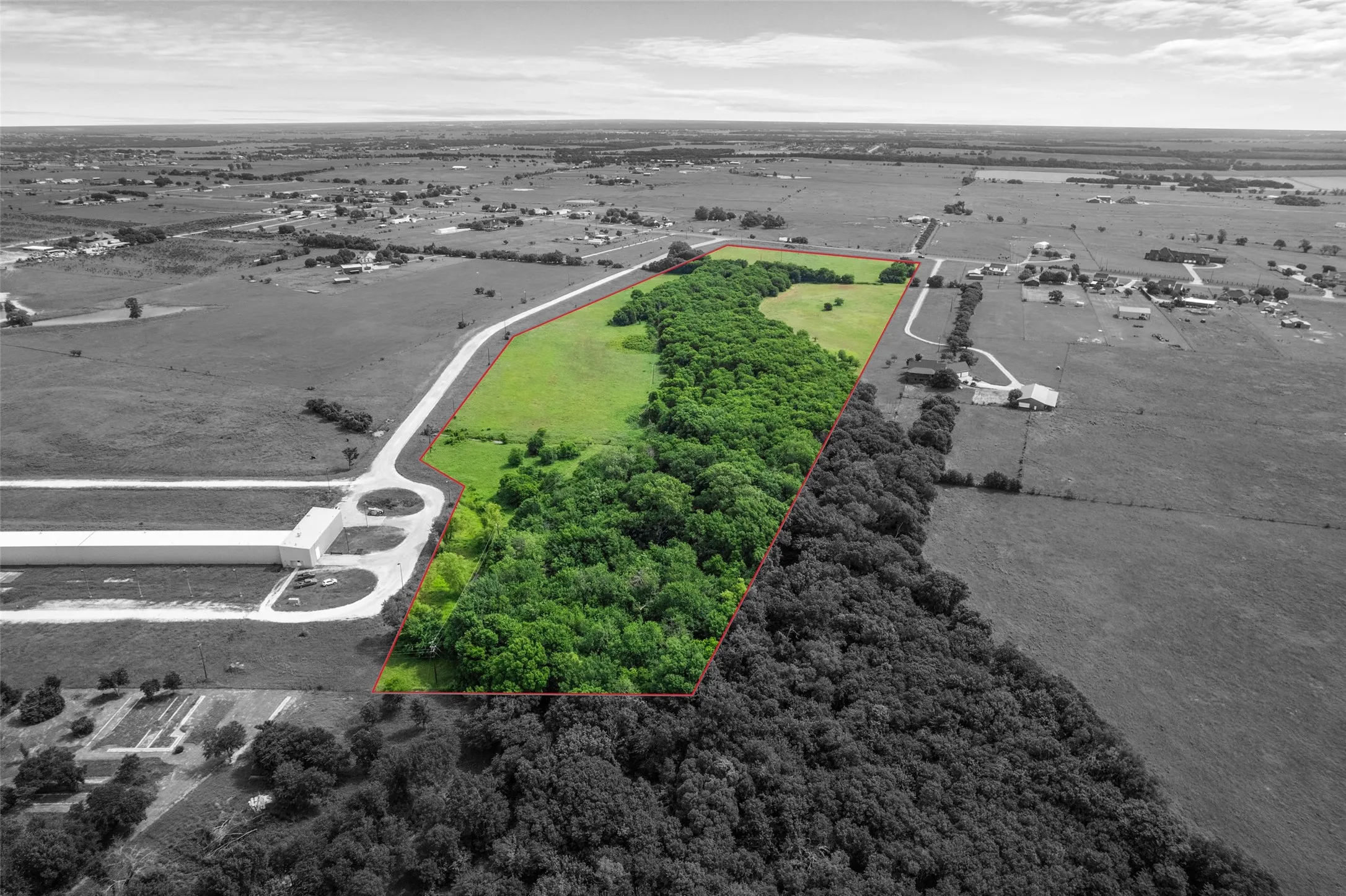 View of property location featuring property parcel outlined