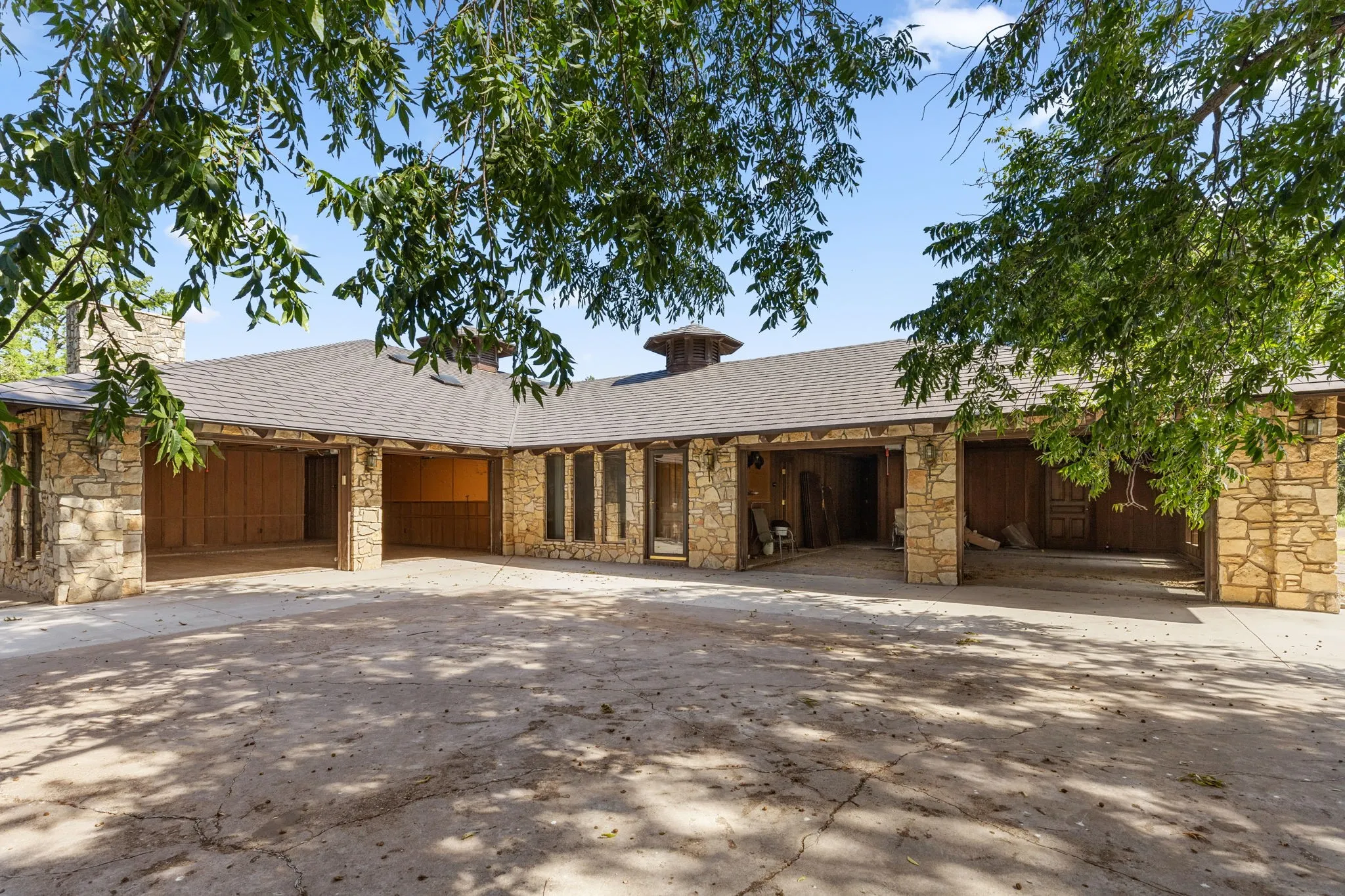 Rear Entrance to 2 Double Garages
