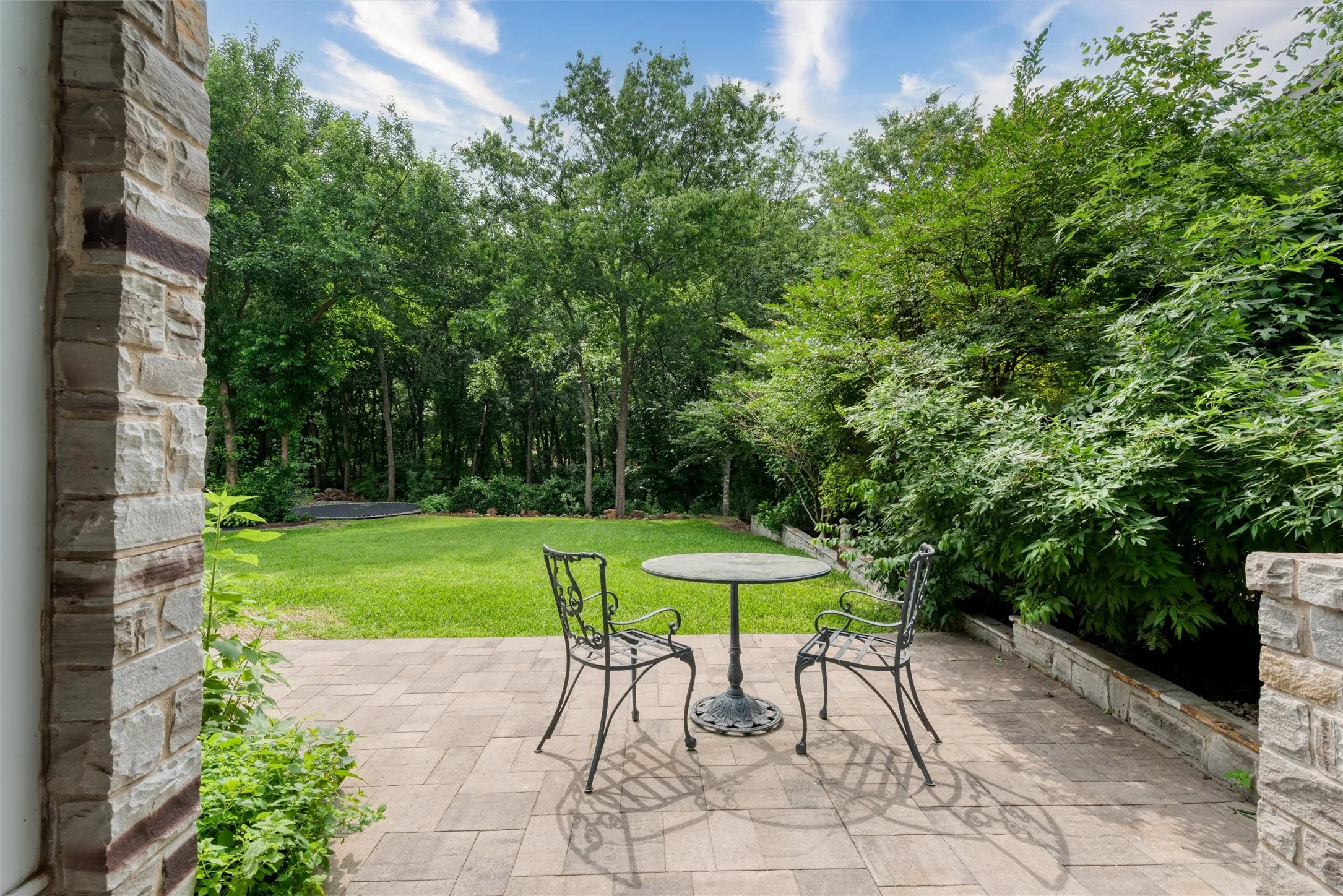 Serene views from your patio at 812 Baker St.
