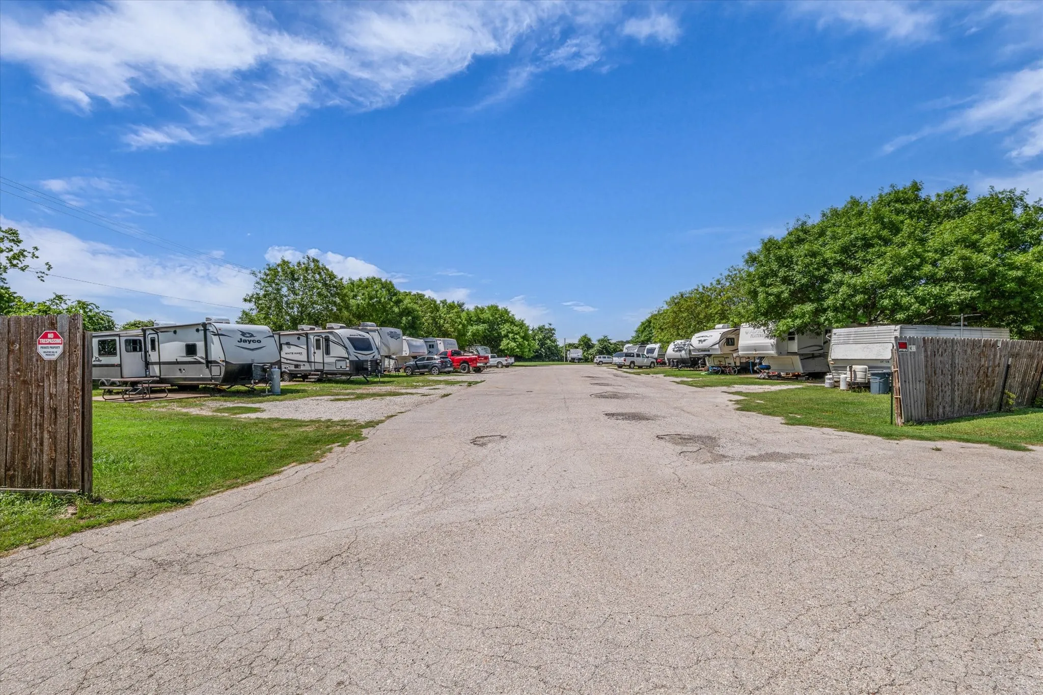 View of asphalt street