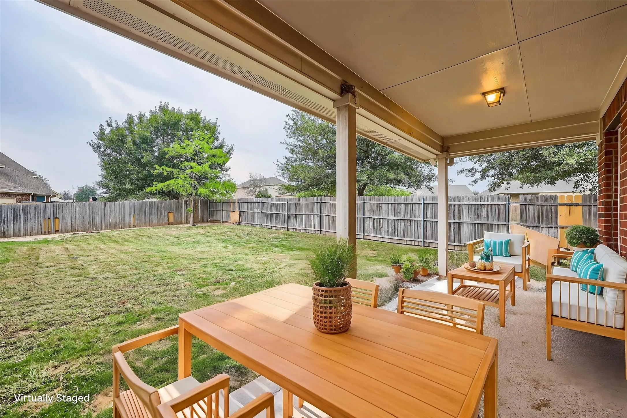 View of patio featuring an outdoor living space