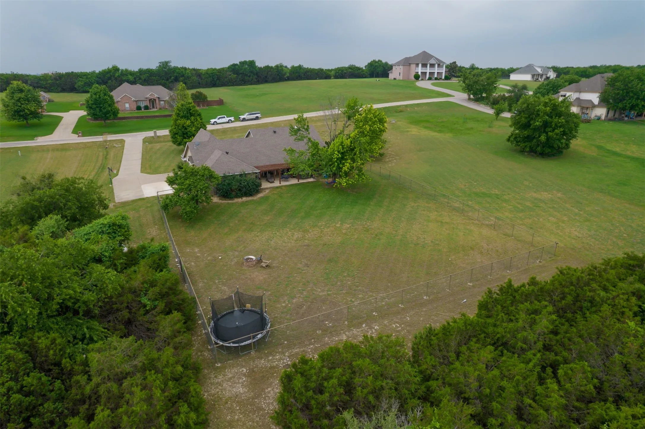 View from above of property