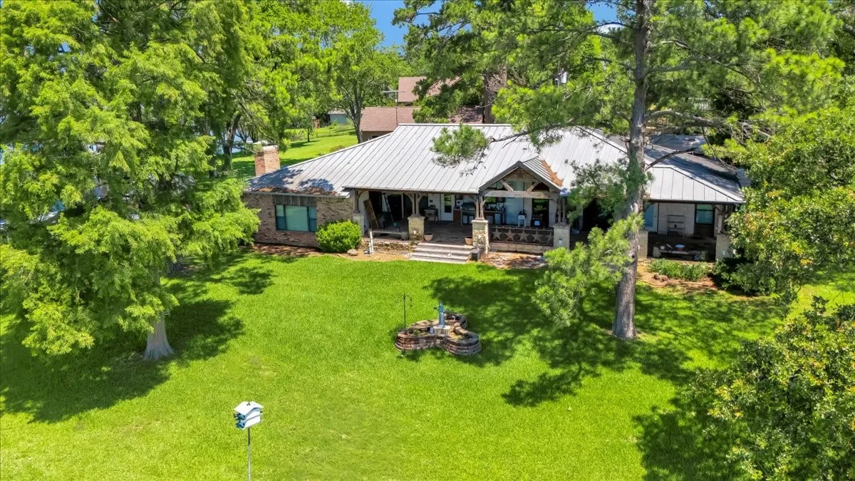 View from above of property