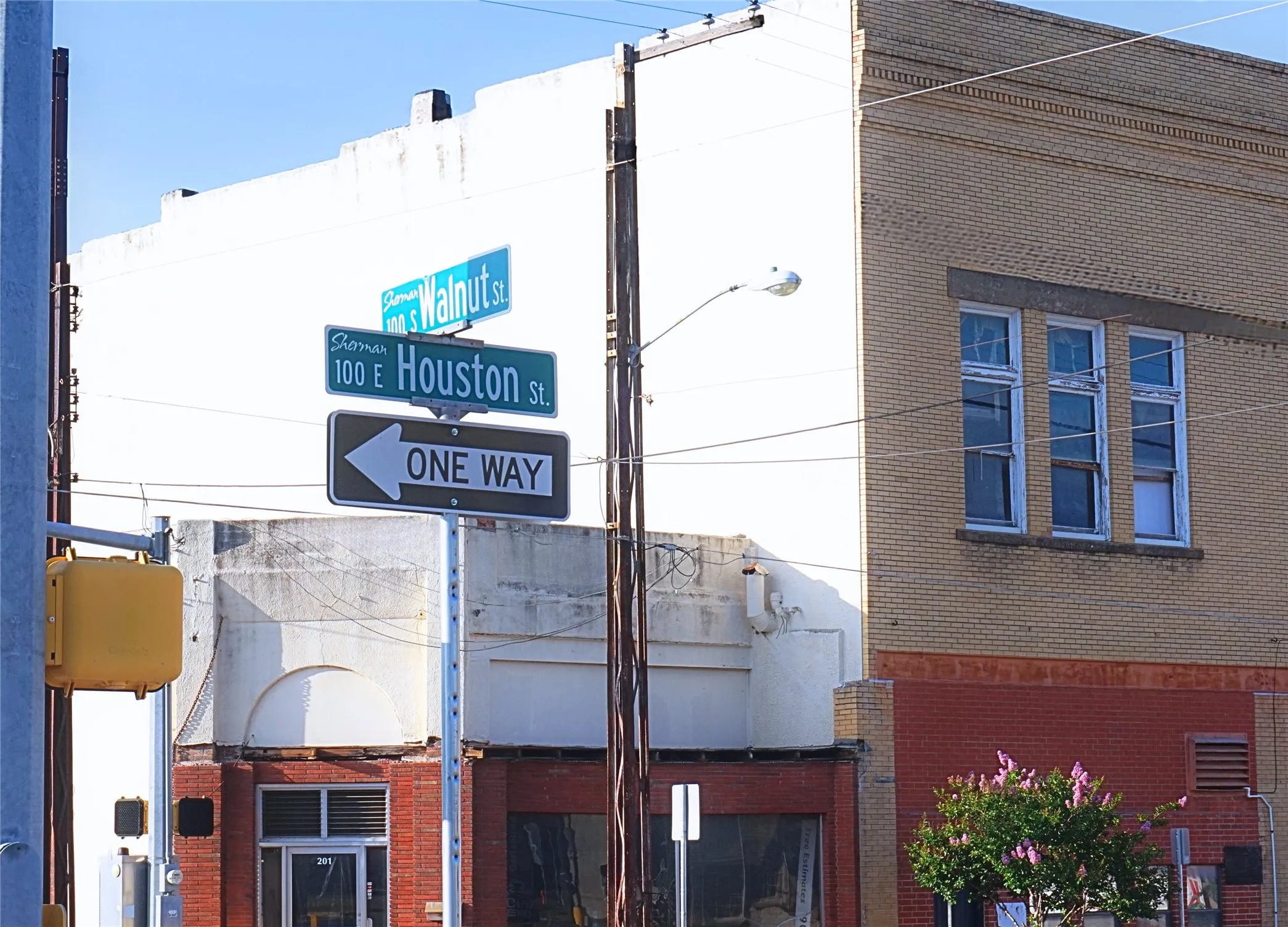 View of adjacent street corner