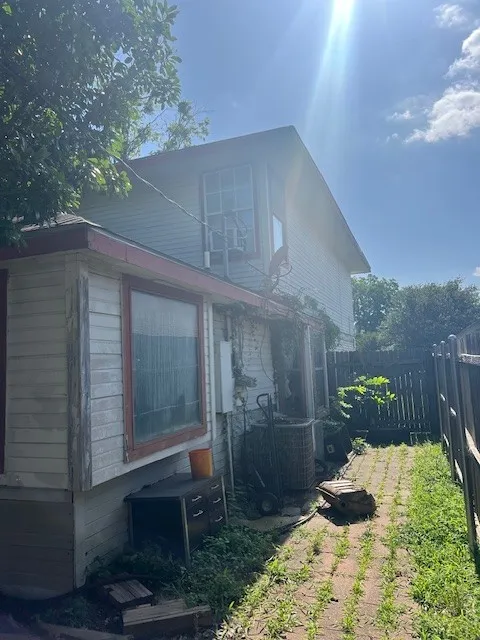 View of home's exterior featuring central AC