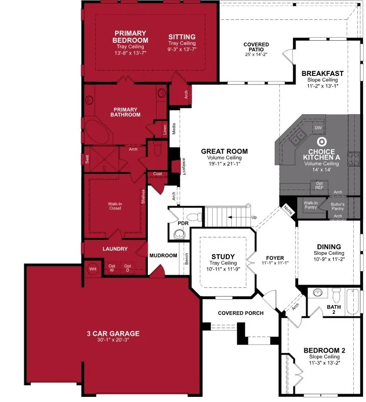 Beazer Homes The Villages at Hurricane Creek Kerrville floorplan.
