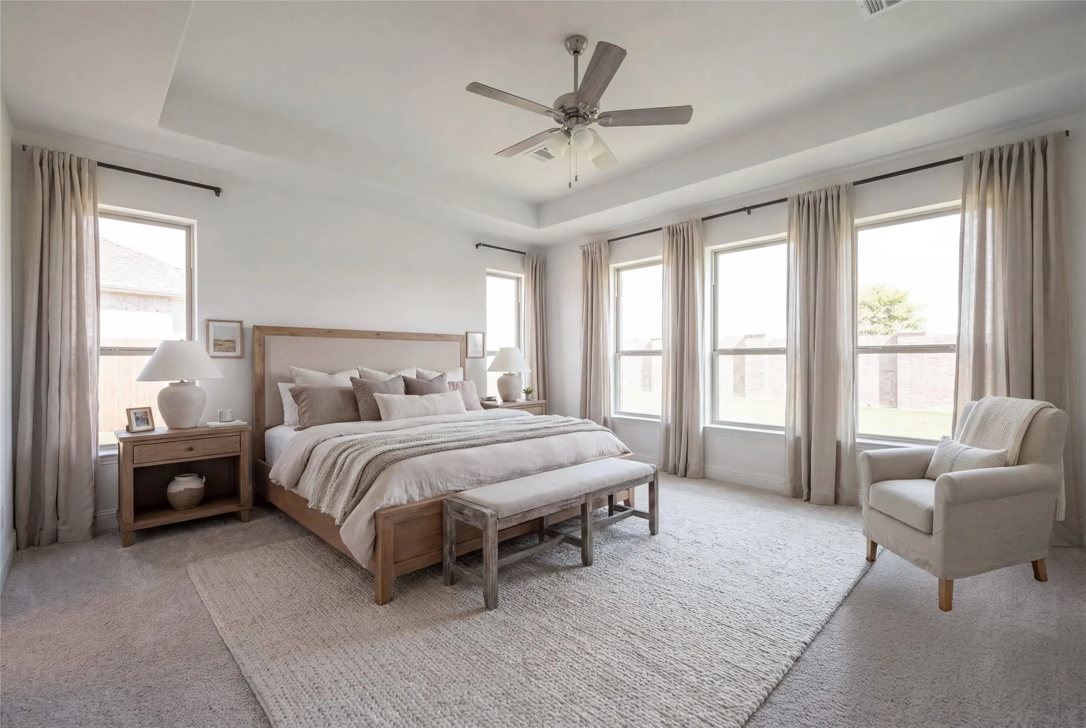 Rendered Primary Bedroom