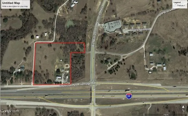 Map of property location with property boundaries highlighted