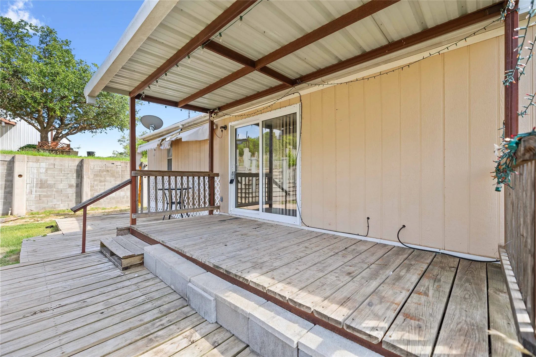 Covered porch on doublewide