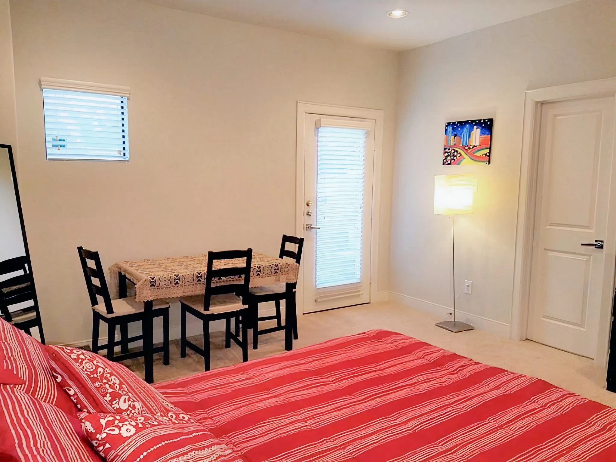 Located on the 1st floor the third bedroom on the 1st bedroom has its own private bathroom and a private entrance which also accesses the backyard.
