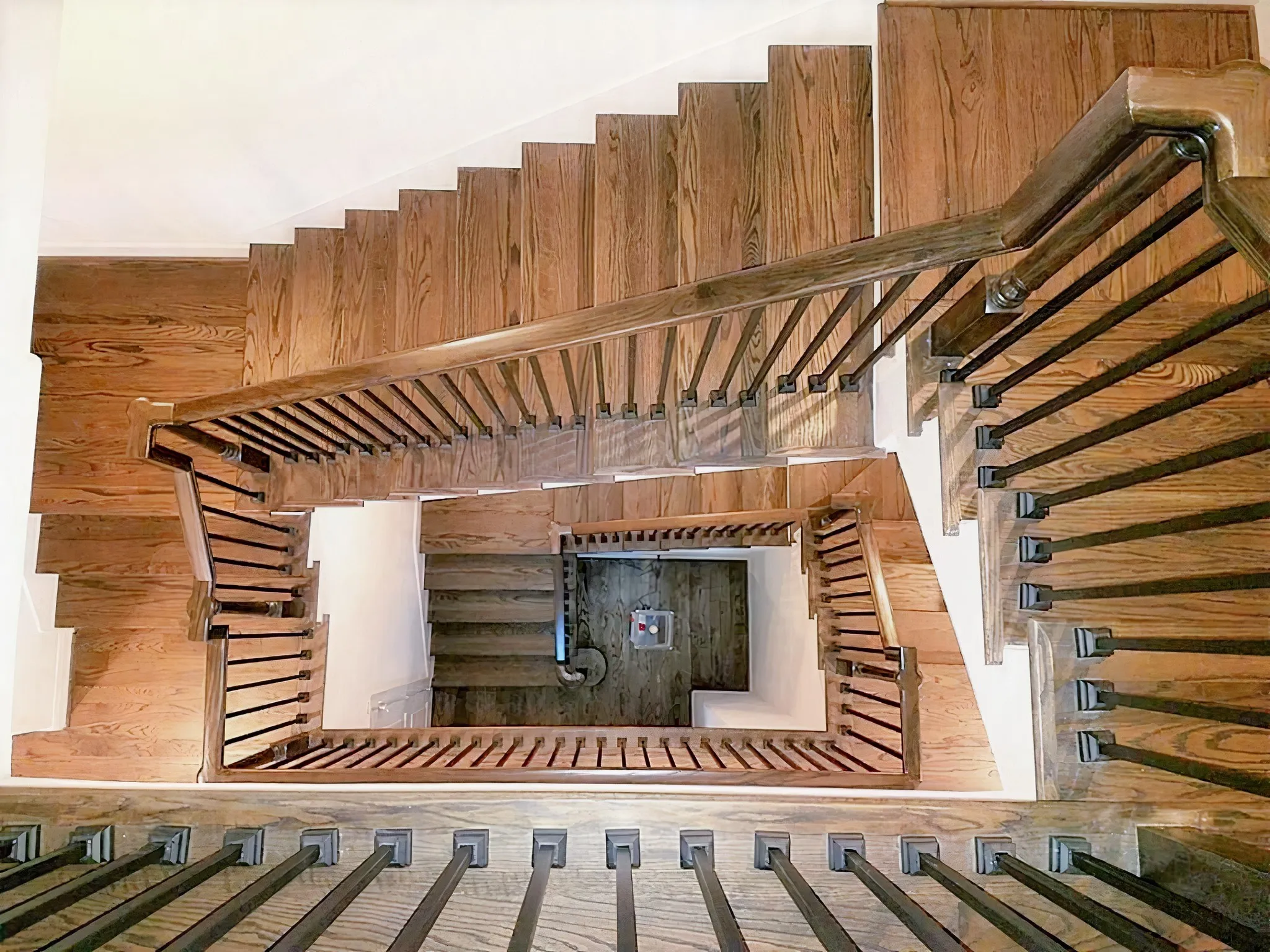 Staircase view from the 3rd floor.