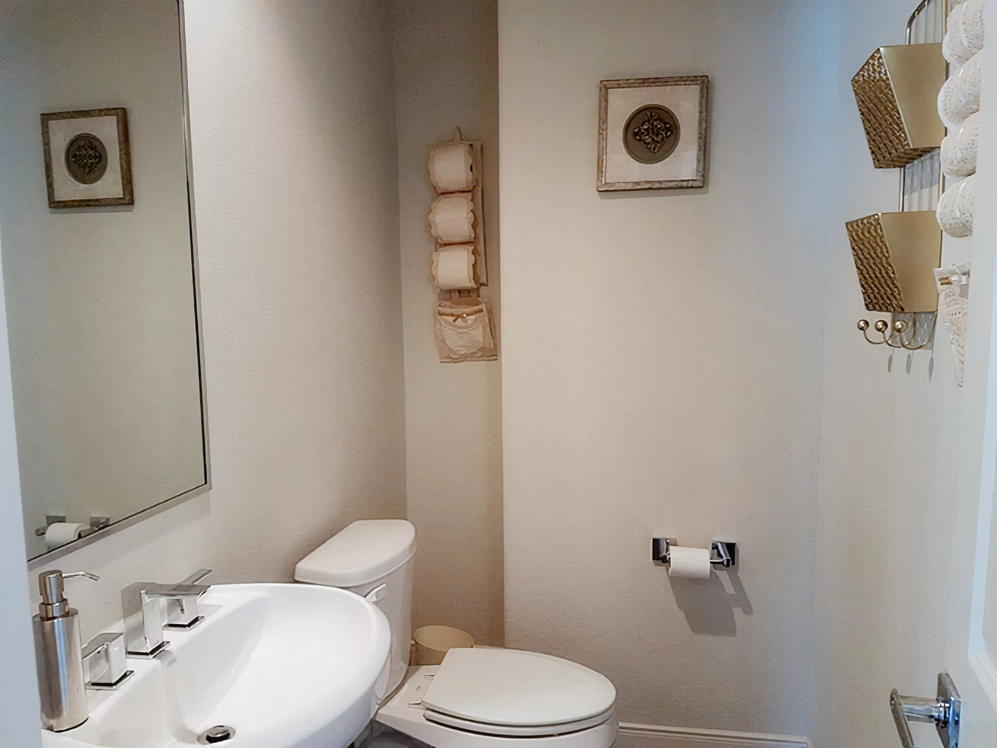 Half bath located on the 2nd floor.
