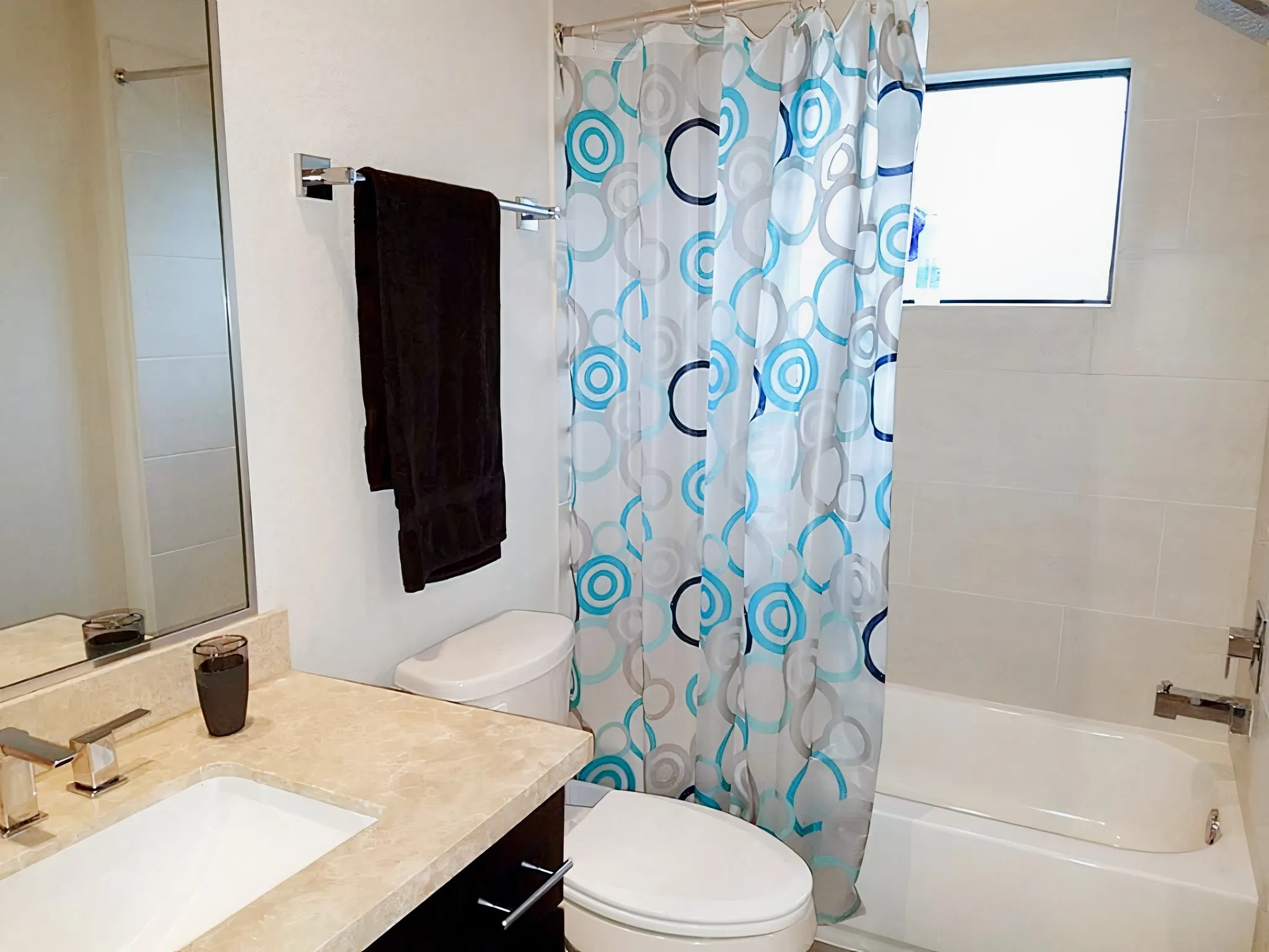 The private bathroom on the 3rd floor with a tub and walk in closet