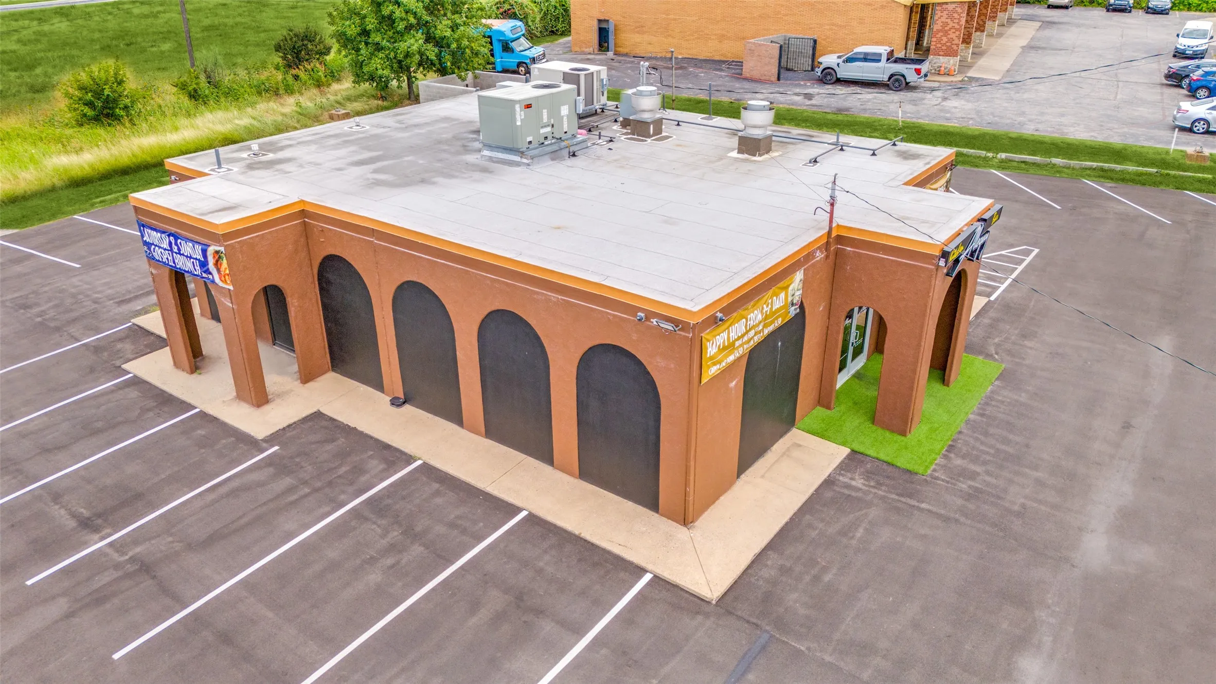 Drone / aerial view building
