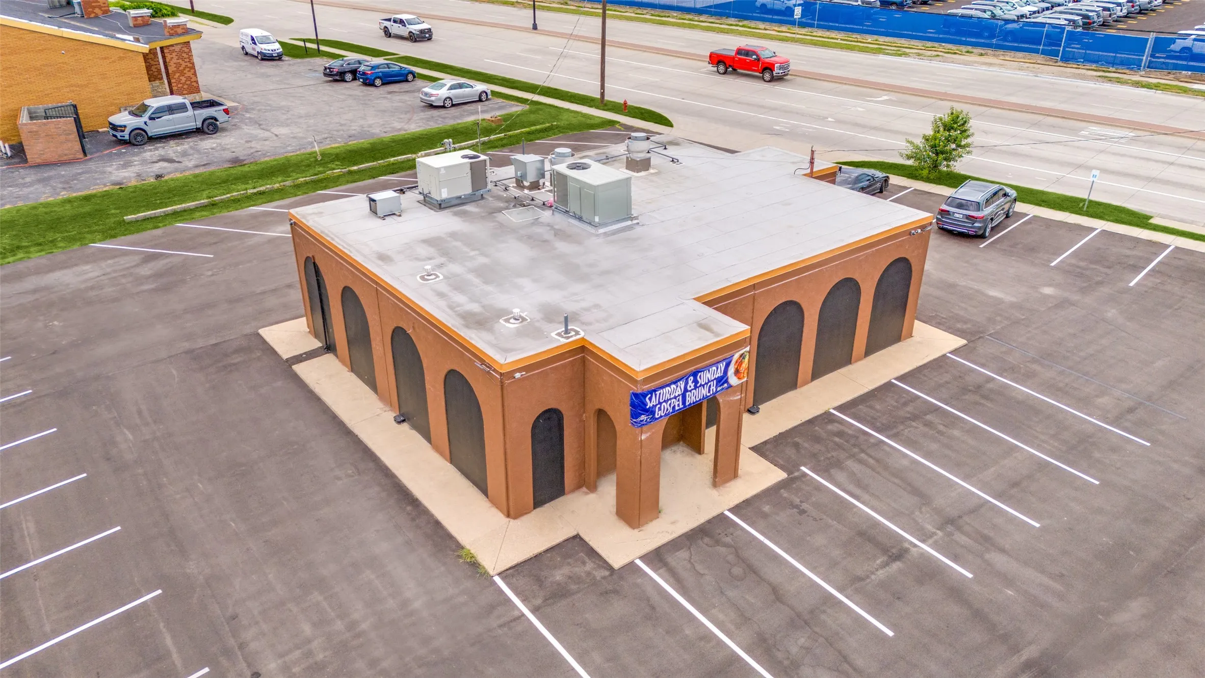Drone / aerial view building