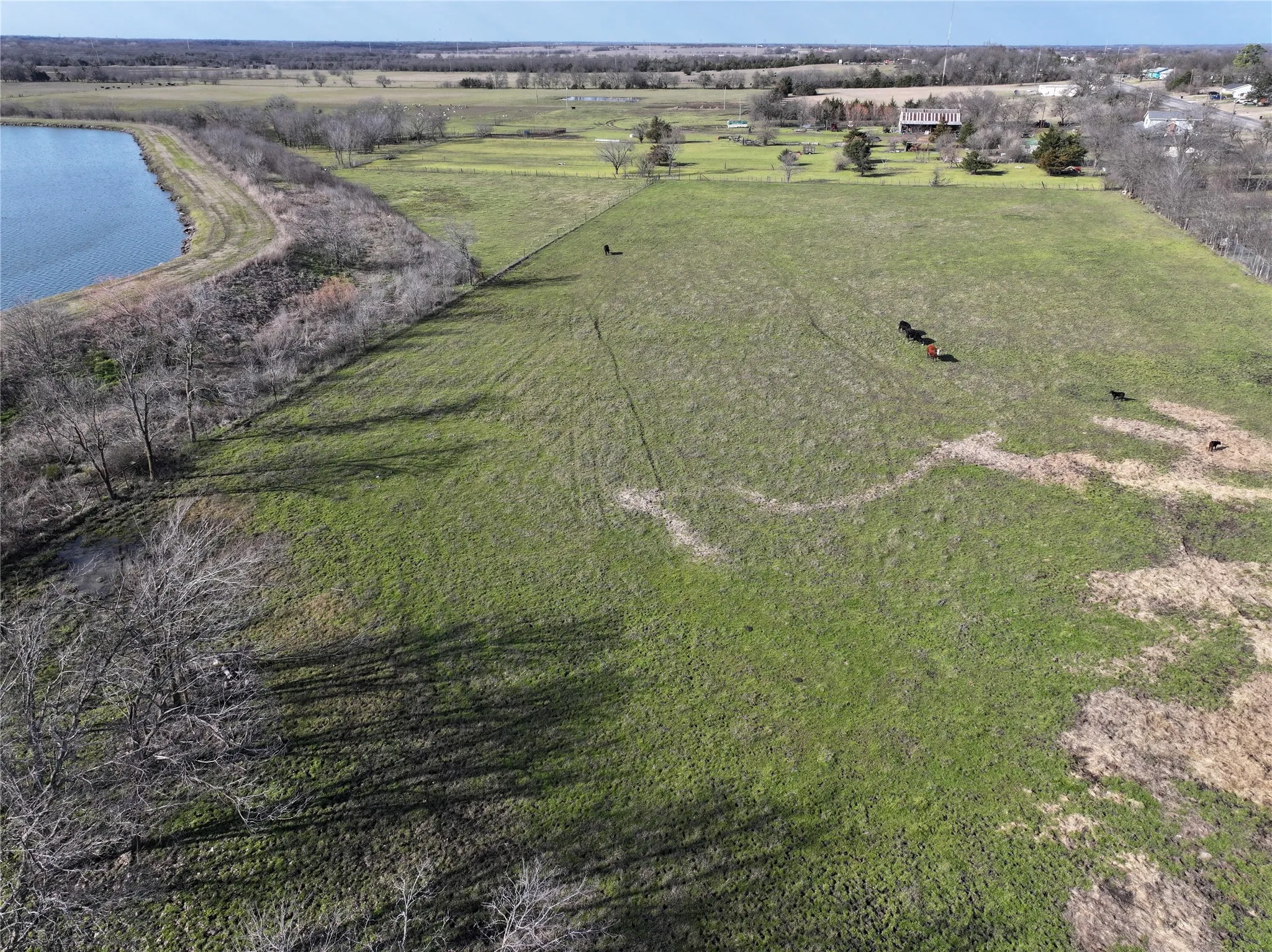 View of rural area with a large body of water