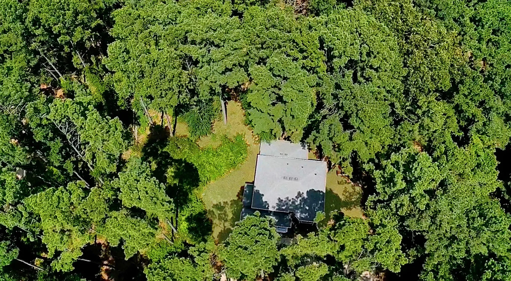 View from above of property