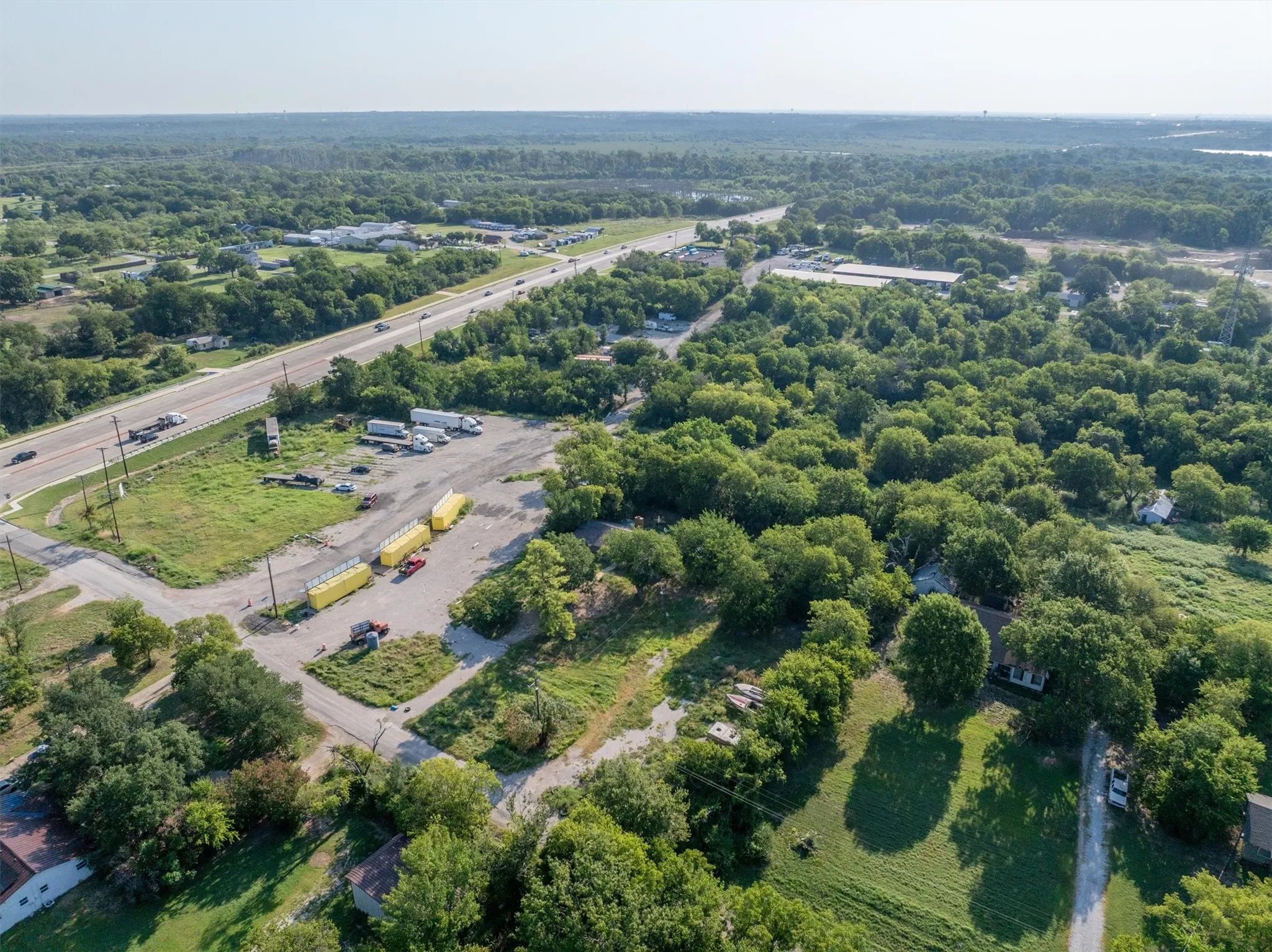 Aerial view of property and surrounding area